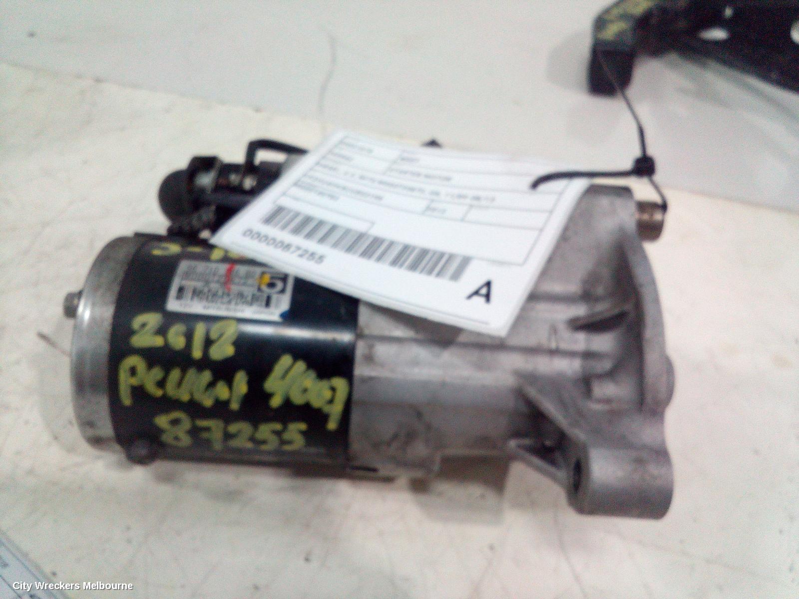 PEUGEOT 4007 STARTER, DIESEL, 2.2, MITS M000T20872, GS, 11/2009 - 08/2013