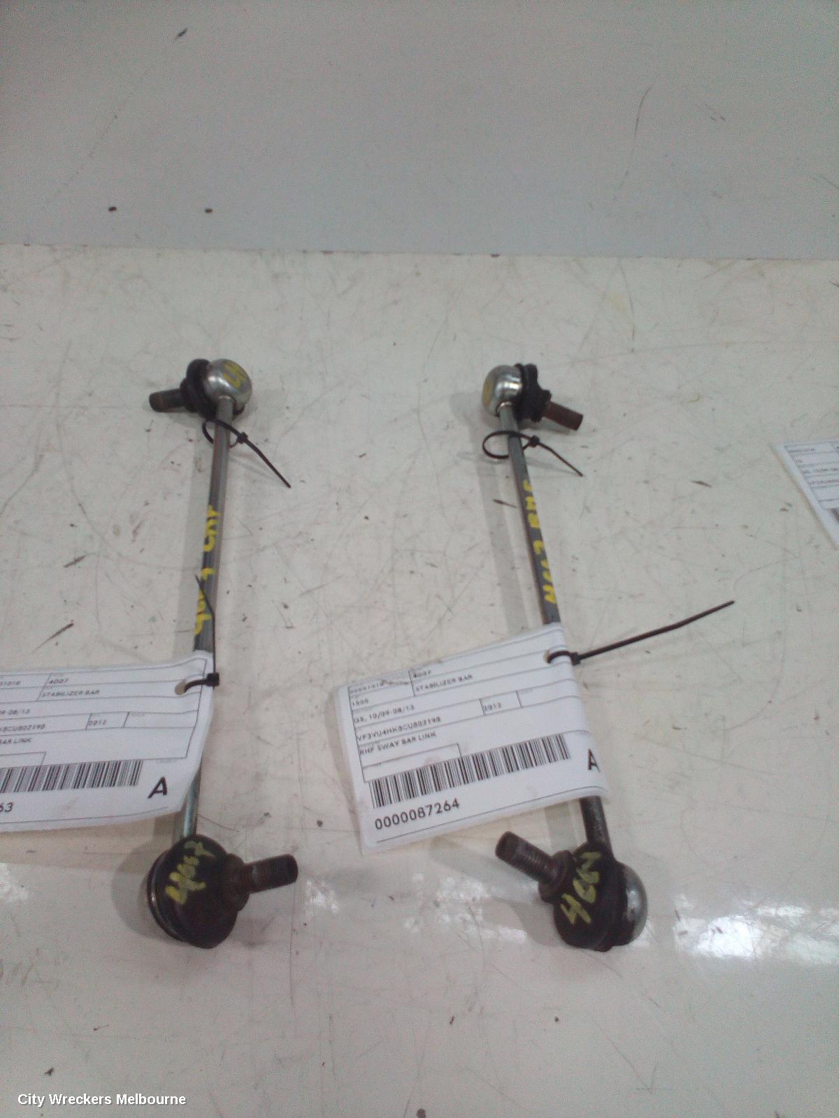 PEUGEOT 4007 STABILISER BAR, GS, 10/2009 - 08/2013