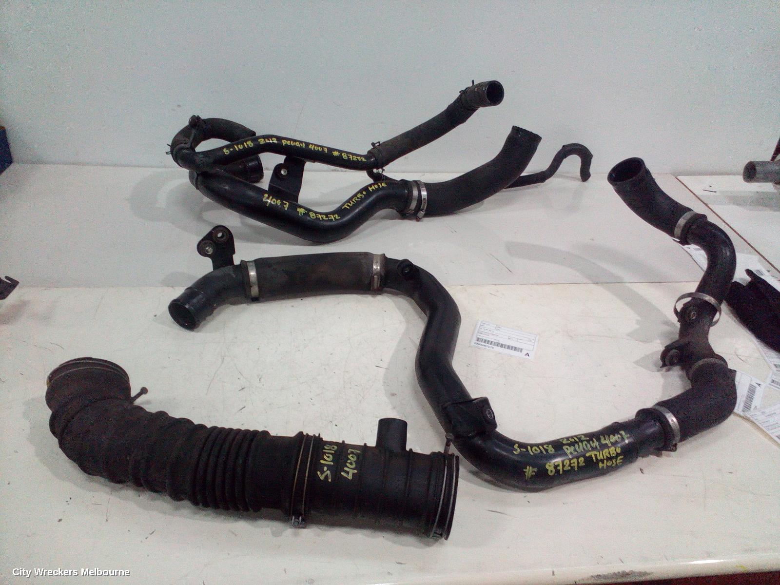 PEUGEOT 4007, GS, 10/2009 - 08/2013, TURBO HOSE: 87272