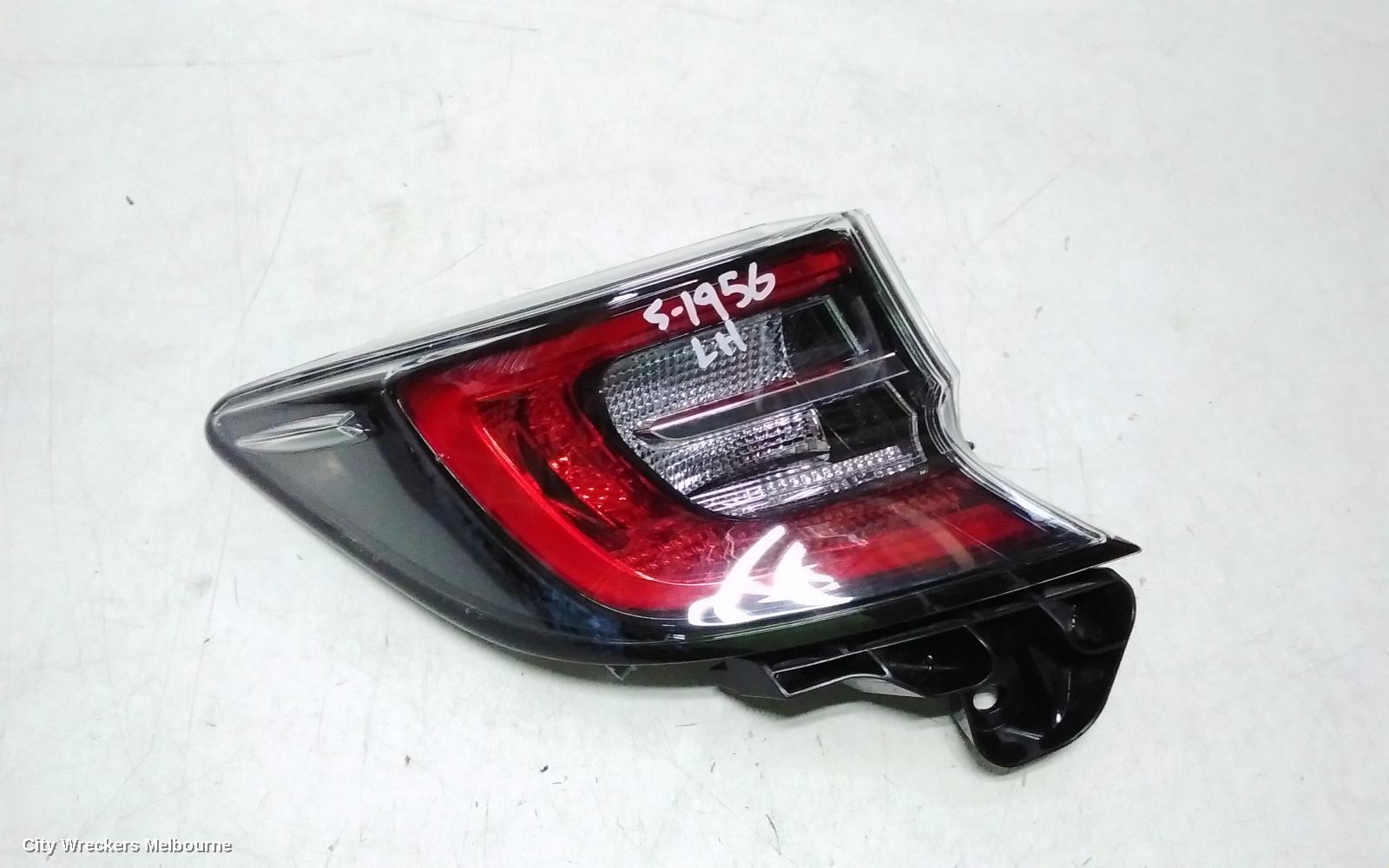 TOYOTA COROLLA LEFT TAILLIGHT, E210, IN BODY, HATCH, 07/2018 - 08/2022