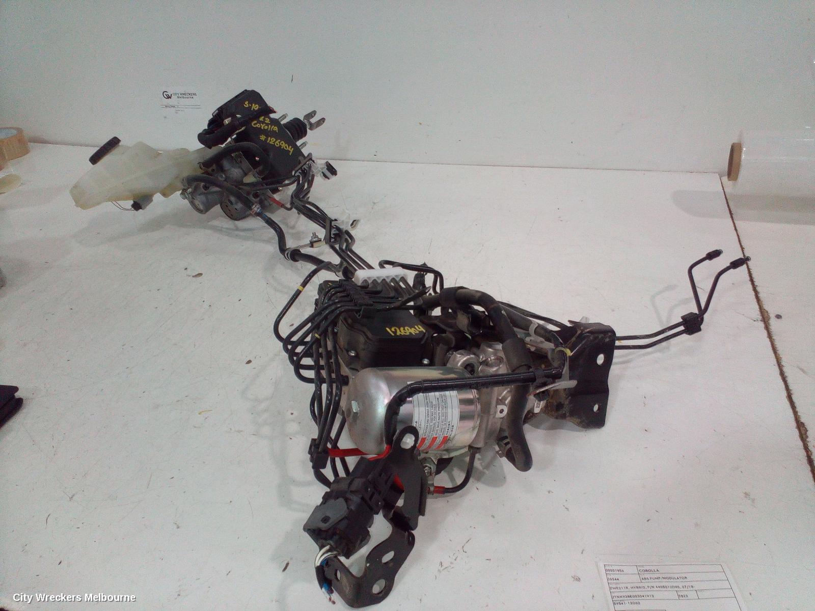 TOYOTA COROLLA ABS PUMP/MODULATOR, ZWE211R, HYBRID, P/N 4405012D90, 07/2018 ONWARDS