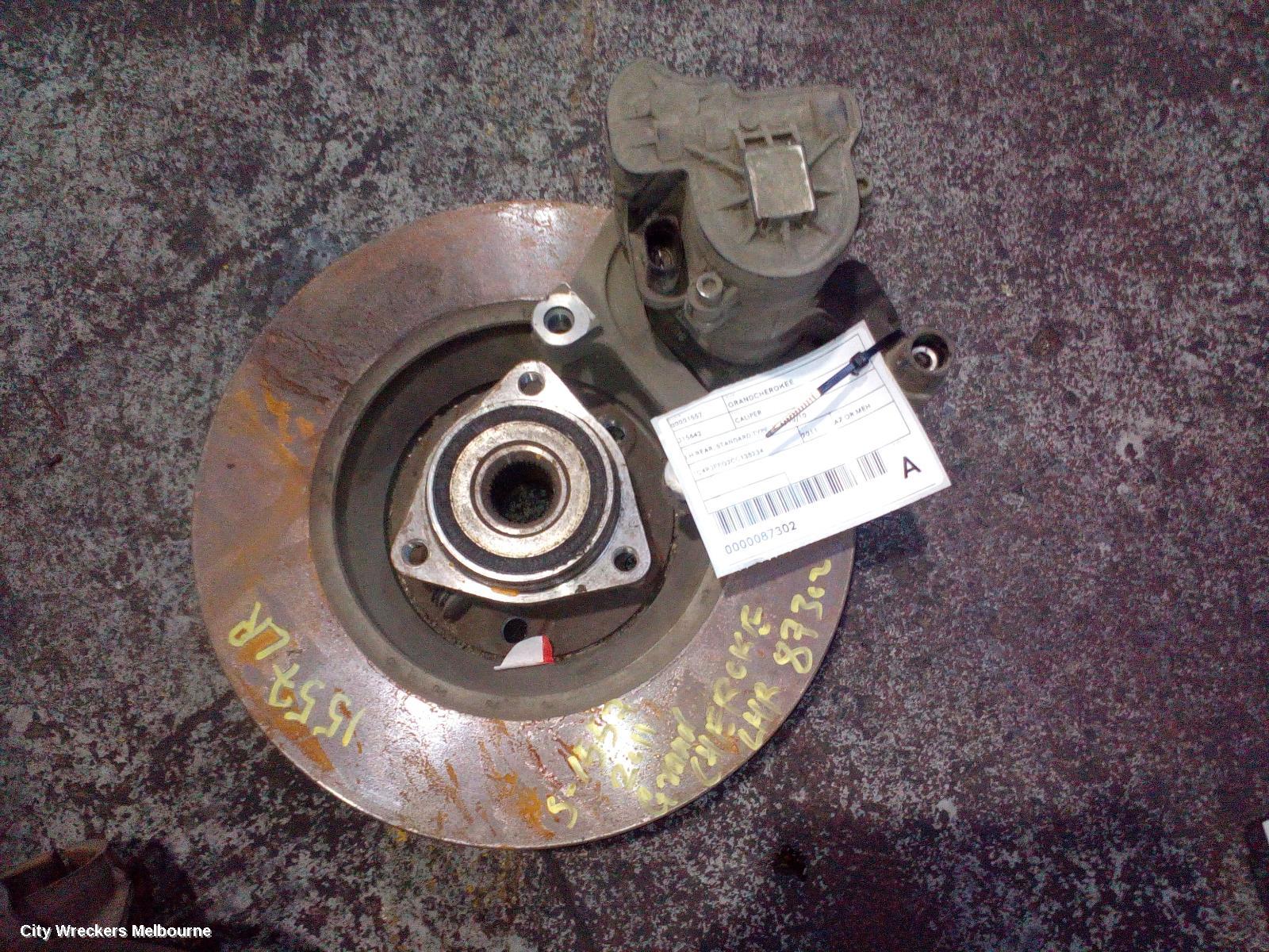 JEEP GRANDCHEROKEE CALIPER, LH REAR, STANDARD TYPE, WK, 10/2010 ONWARDS