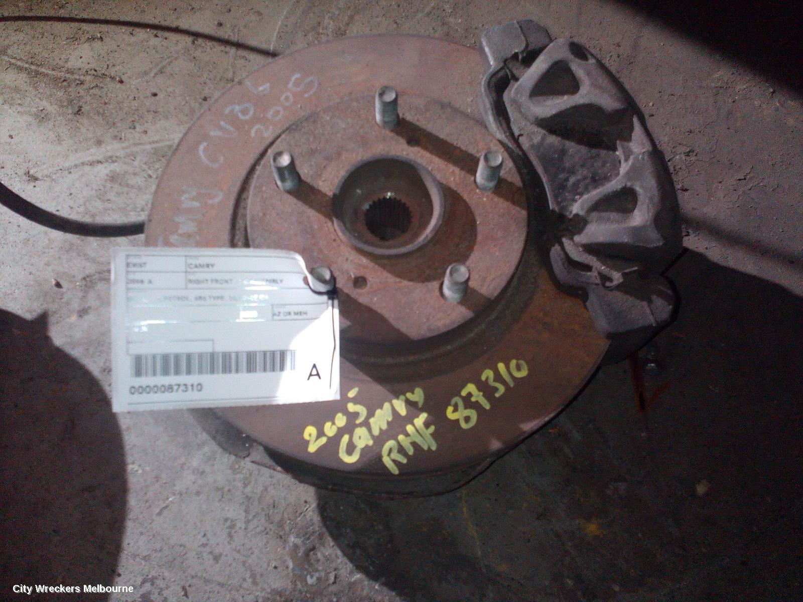 TOYOTA CAMRY RIGHT FRONT HUB ASSEMBLY, SK36, 2.4, PETROL, ABS TYPE, 08/2002 - 05/2006