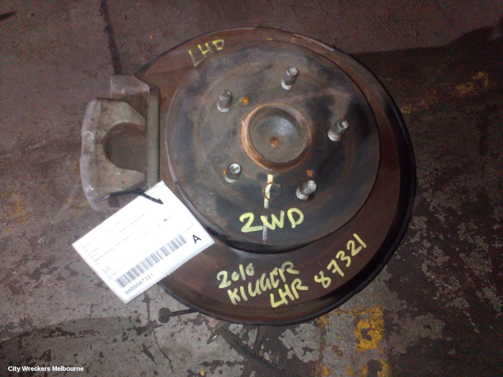 TOYOTA KLUGER LEFT REAR HUB ASSEMBLY, GSU40-GSU45, 2WD, 05/2007 - 02/2014