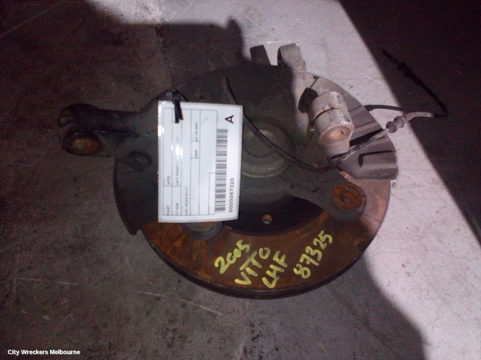 MERCEDES VITO LEFT FRONT HUB ASSEMBLY, 639, 04/2004 - 01/2011