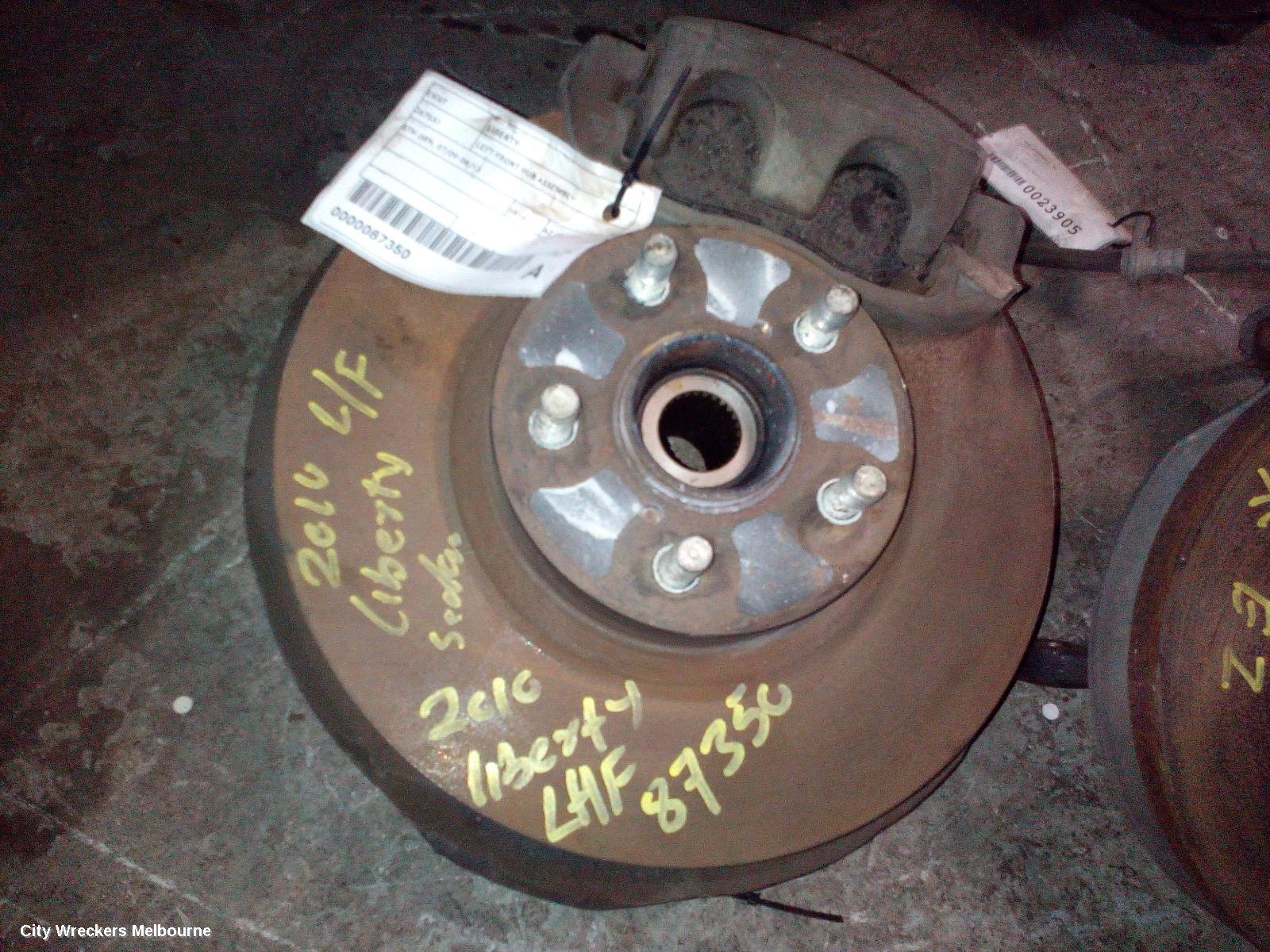 SUBARU LIBERTY LEFT FRONT HUB ASSEMBLY, 5TH GEN, 07/2009 - 08/2013