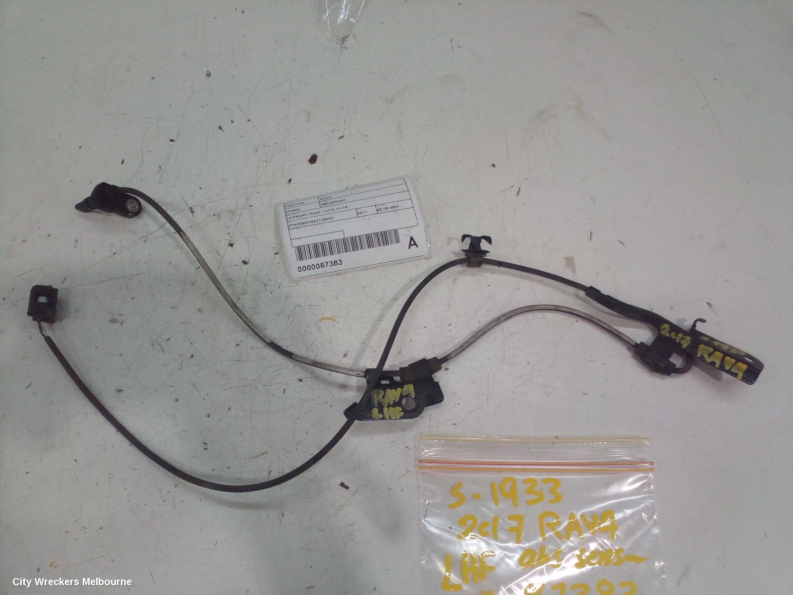 TOYOTA RAV4 ABS SENSOR, LH FRONT, XA40, 12/2012 - 11/2018