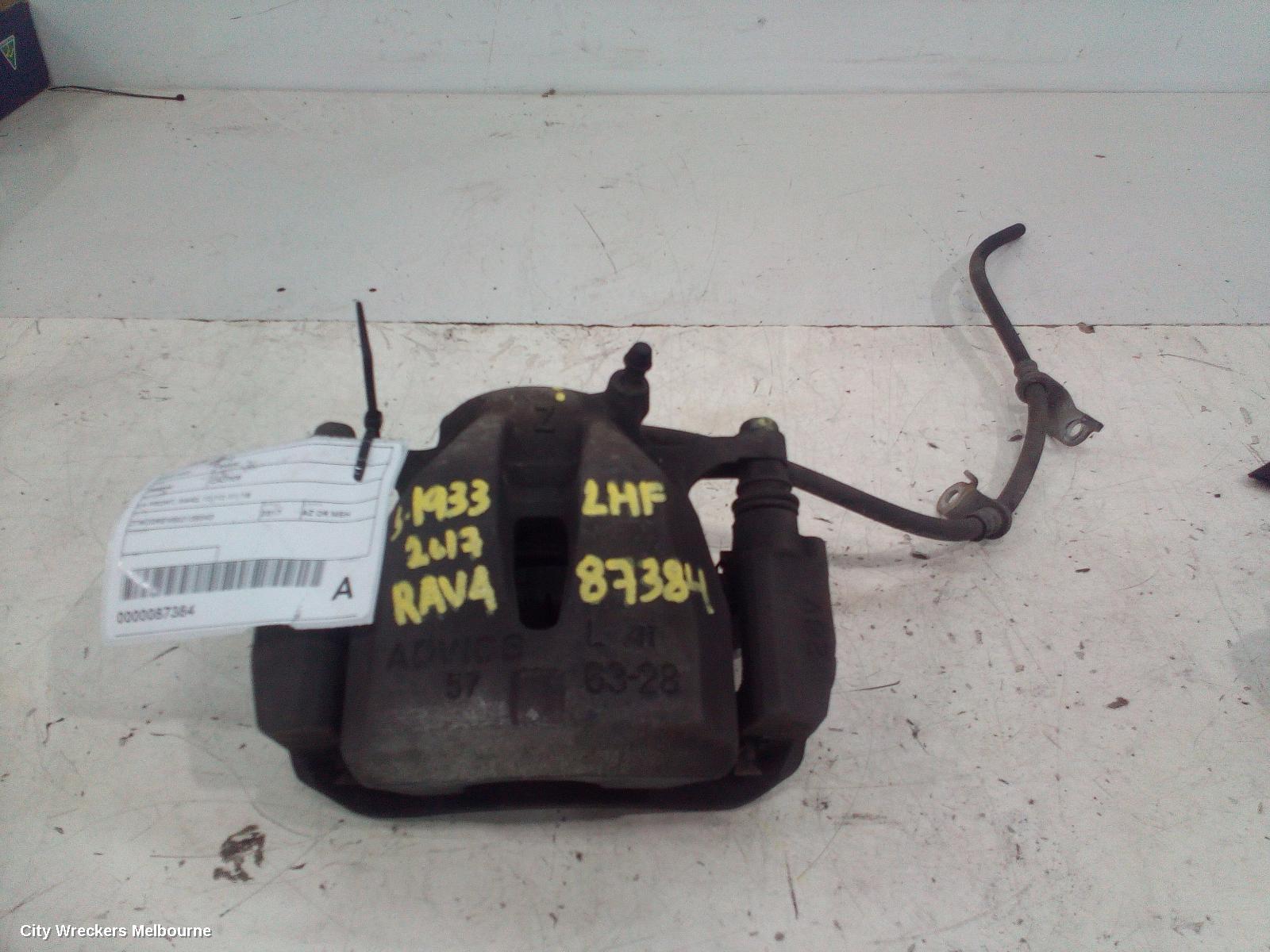 TOYOTA RAV4 CALIPER, LH FRONT, XA40, 12/2012 - 11/2018