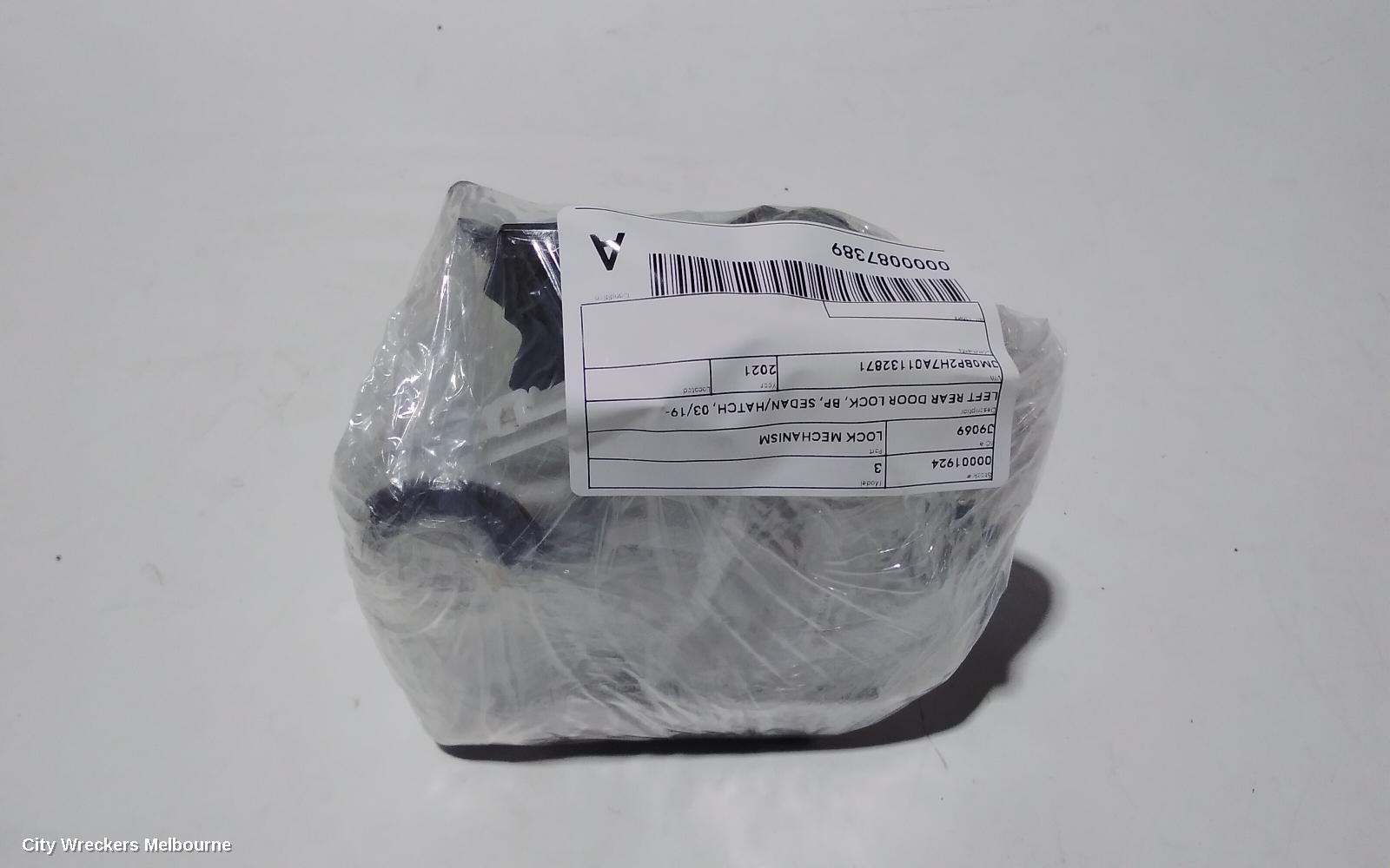 MAZDA 3 DOOR/BOOT/GATE LOCK, LEFT REAR DOOR LOCK, BP, SEDAN/HATCH, 03/2019 ONWARDS