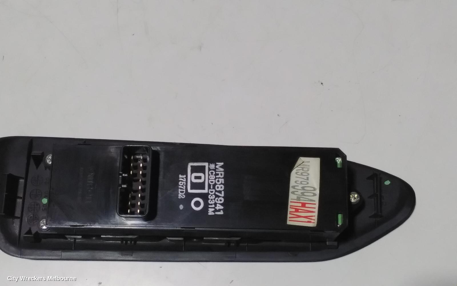MITSUBISHI LANCER PWR DR WIND SWITCH, RH FRONT (MASTER SWITCH), CG/CH, 07/2002 - 12/2008