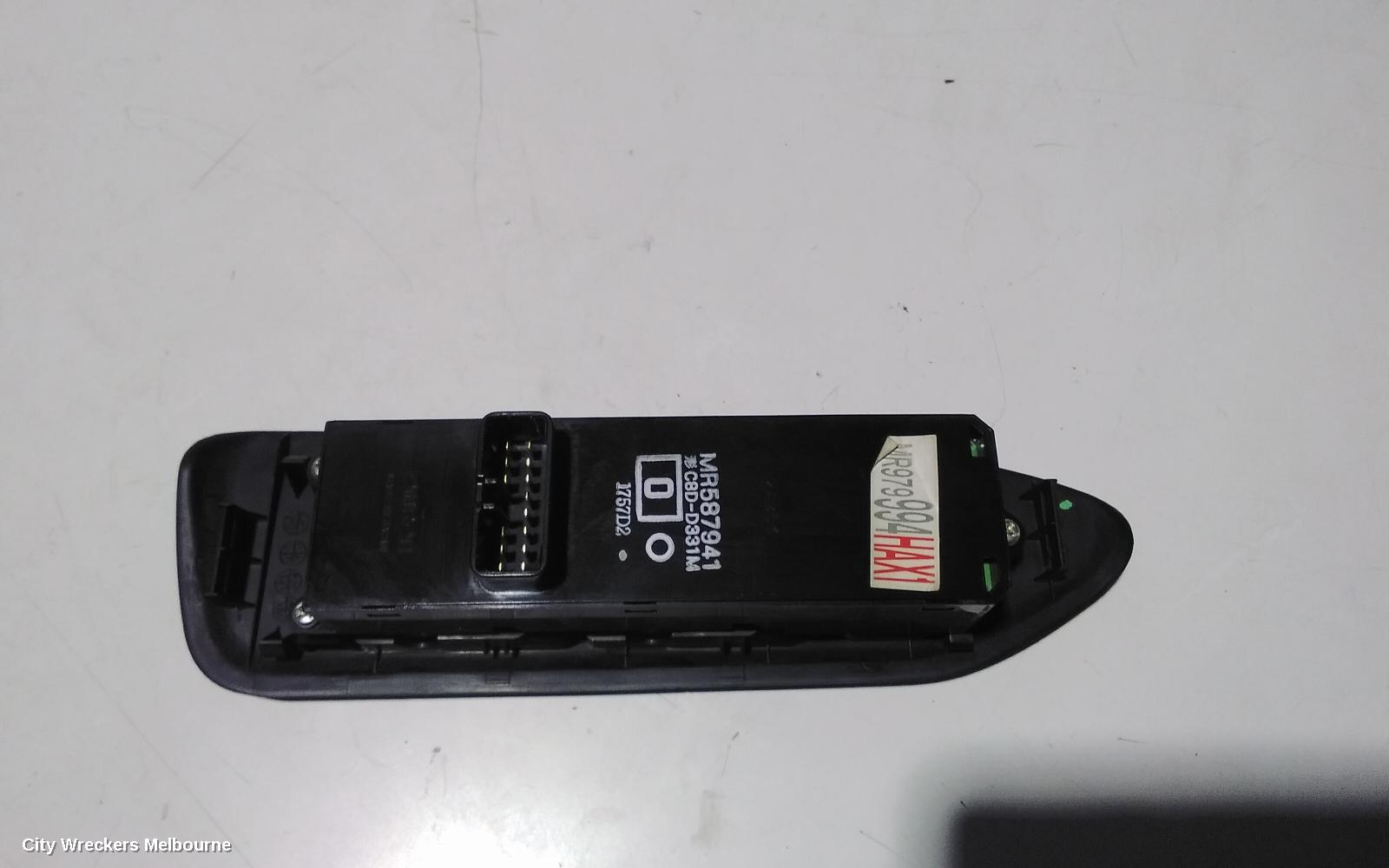 MITSUBISHI LANCER PWR DR WIND SWITCH, RH FRONT (MASTER SWITCH), CG/CH, 07/2002 - 12/2008