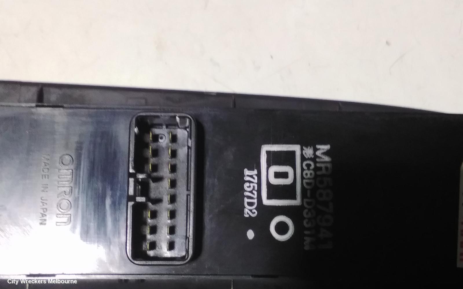 MITSUBISHI LANCER PWR DR WIND SWITCH, RH FRONT (MASTER SWITCH), CG/CH, 07/2002 - 12/2008