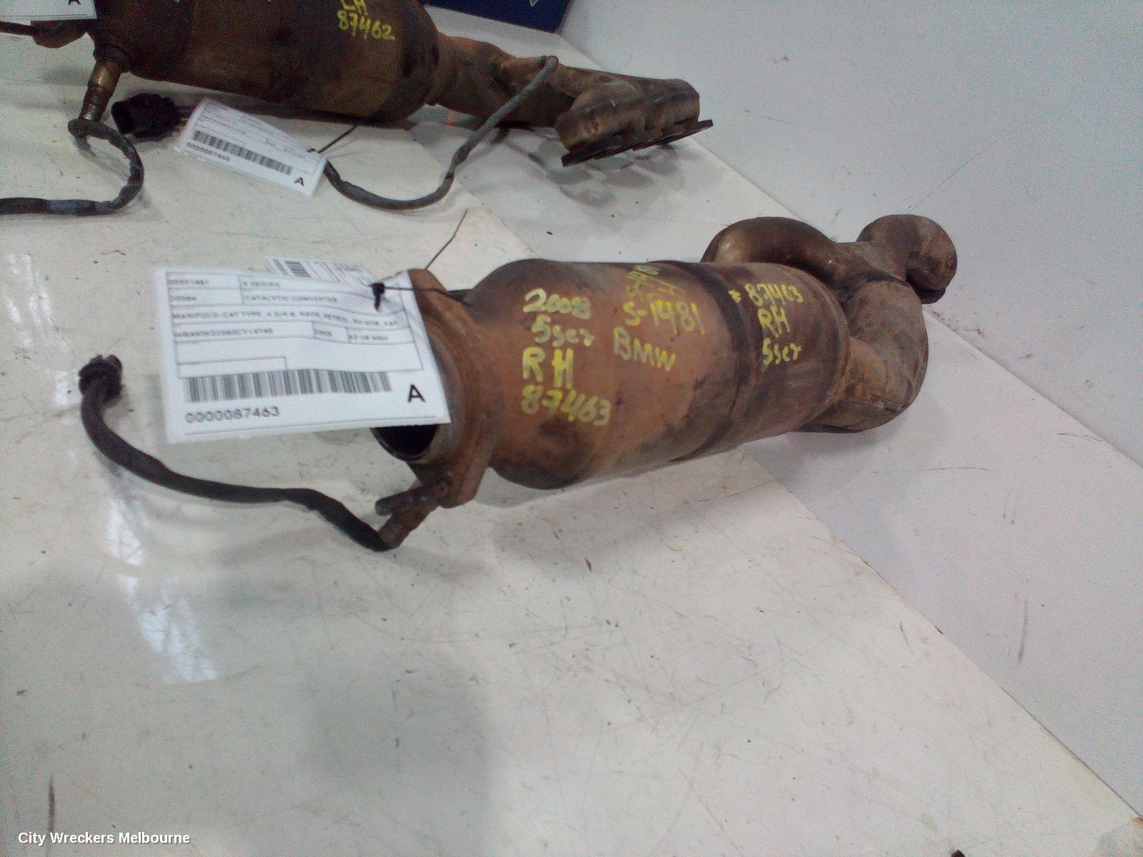 BMW 5 SERIES CATALYTIC CONVERTER, MANIFOLD-CAT TYPE, 4.0/4.8, N62N, PETROL, RH SIDE, E60, 09/2005 - 04/2010