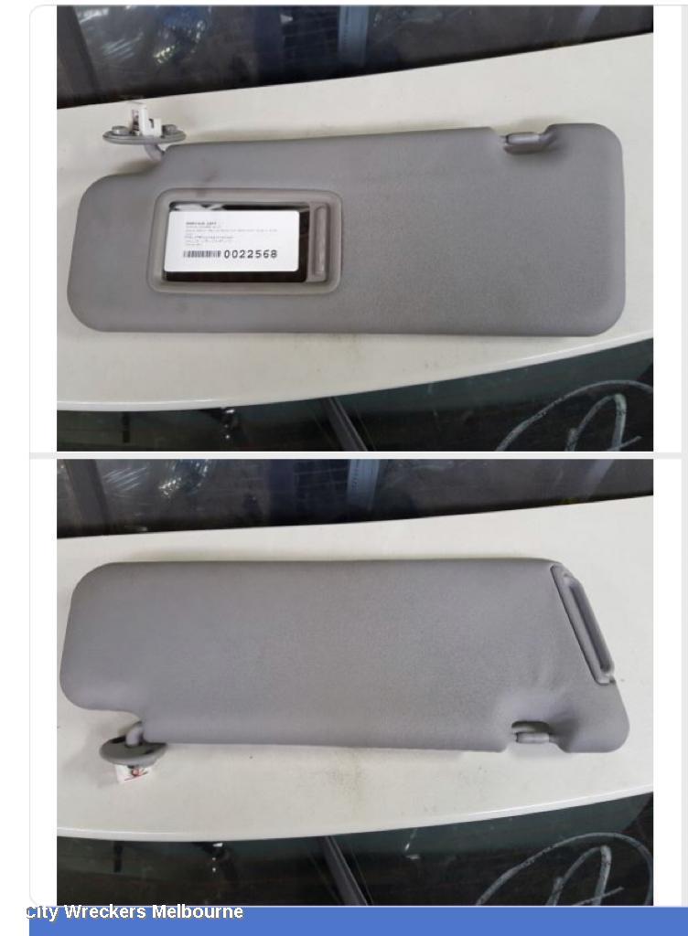 TOYOTA KLUGER SUNVISOR, GSU40-GSU45, LH SIDE, NON SIDE POCKET & EXTENSION TYPE, 05/2007 - 02/2014