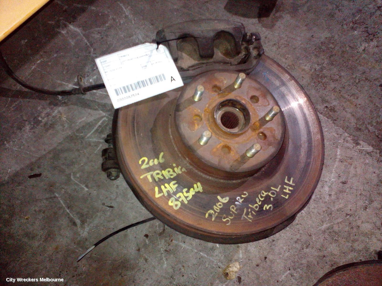 SUBARU TRIBECA LEFT FRONT HUB ASSEMBLY, B9, 10/2006 - 01/2014