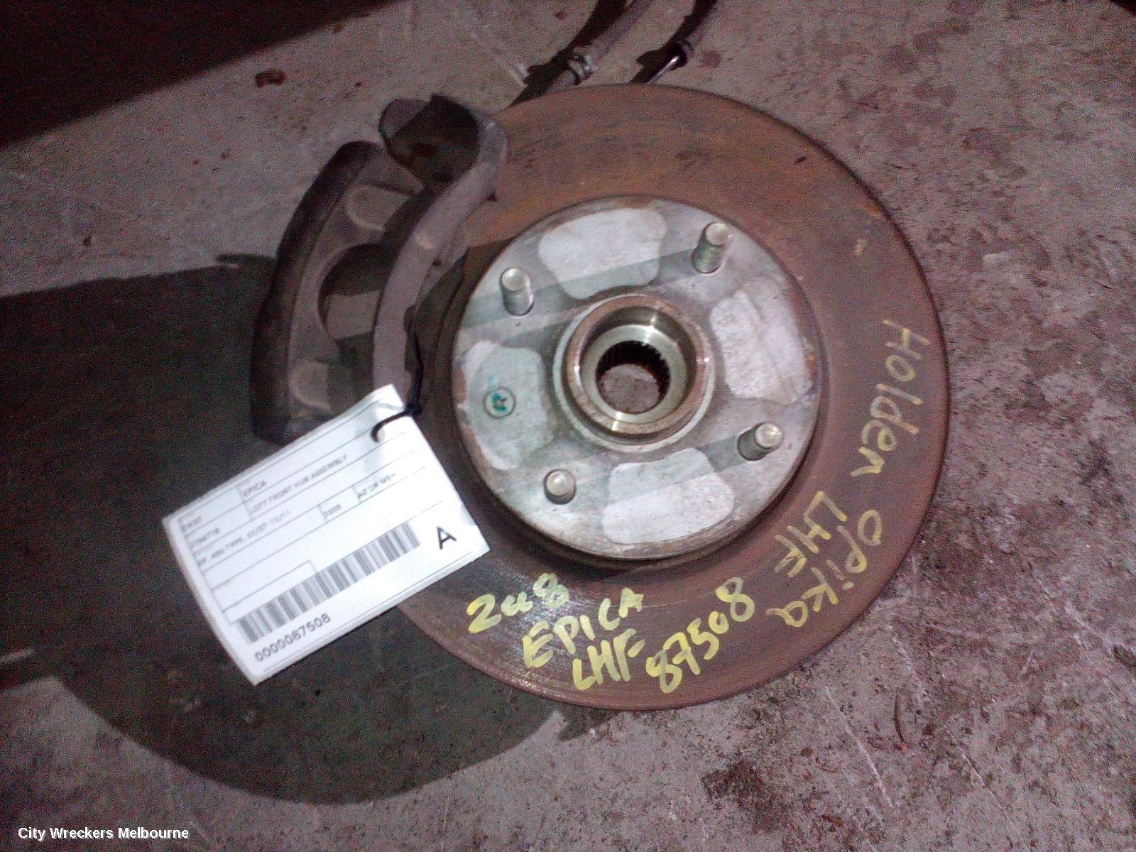 HOLDEN EPICA LEFT FRONT HUB ASSEMBLY, EP, NON ABS TYPE, 02/2007 - 12/2011