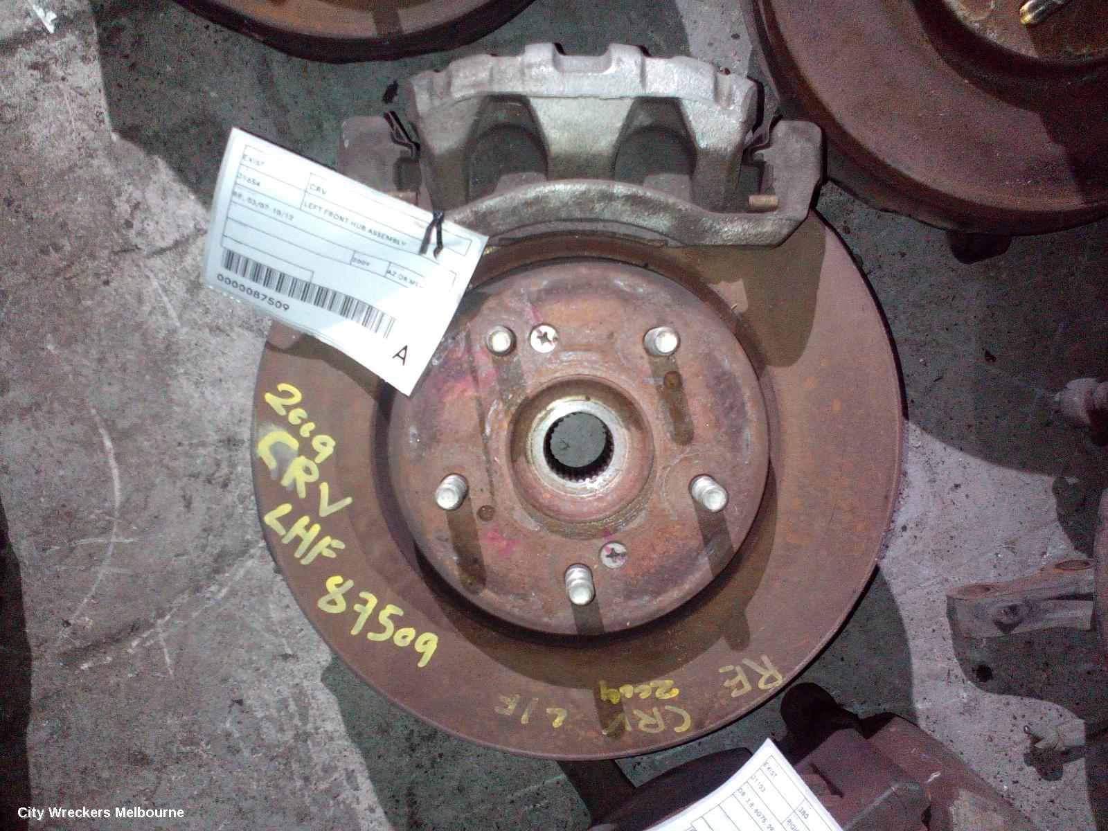 HONDA CRV LEFT FRONT HUB ASSEMBLY, RE, 03/2007 - 10/2012