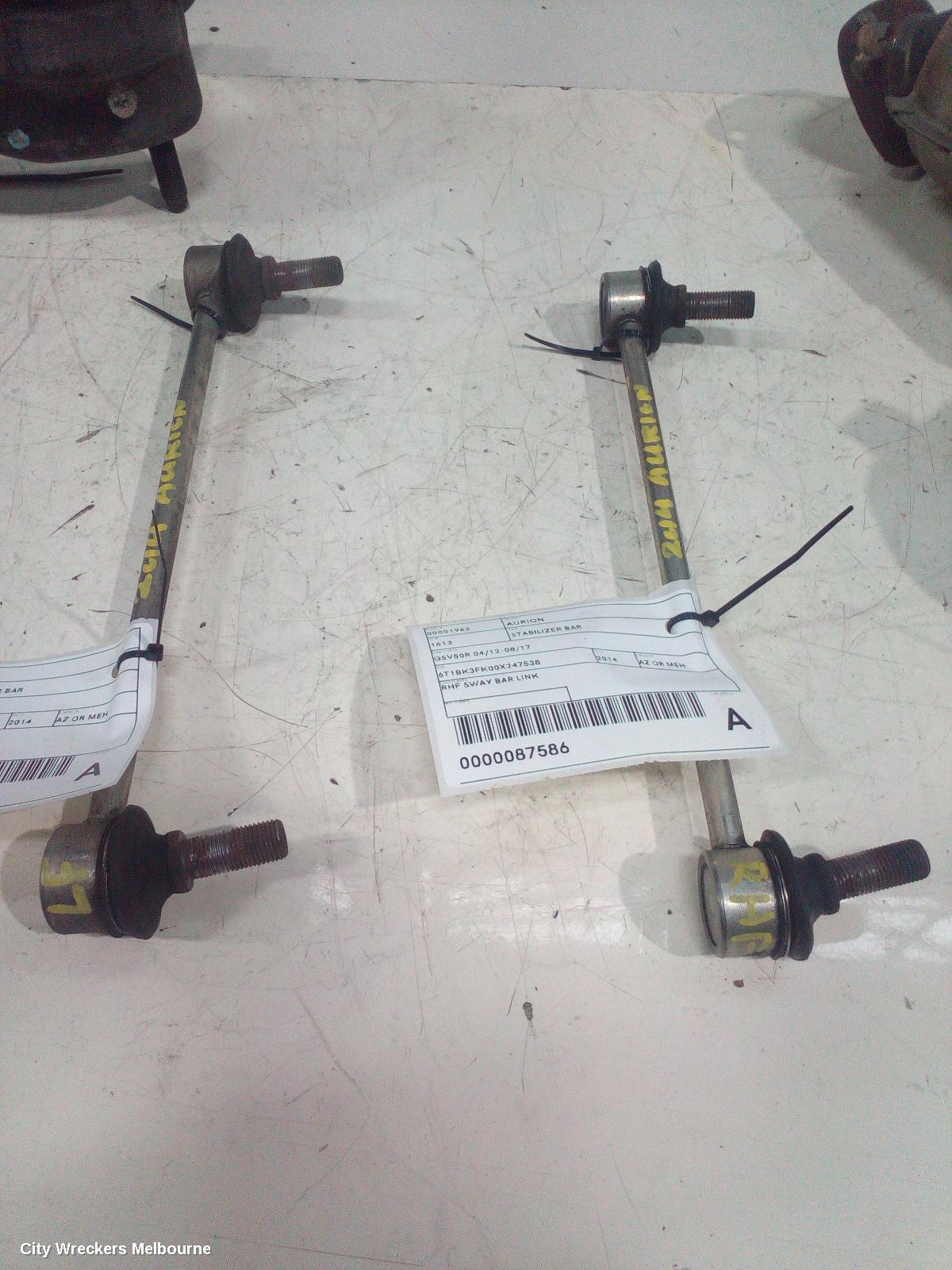 TOYOTA AURION STABILISER BAR, GSV50R 04/2012 - 08/2017