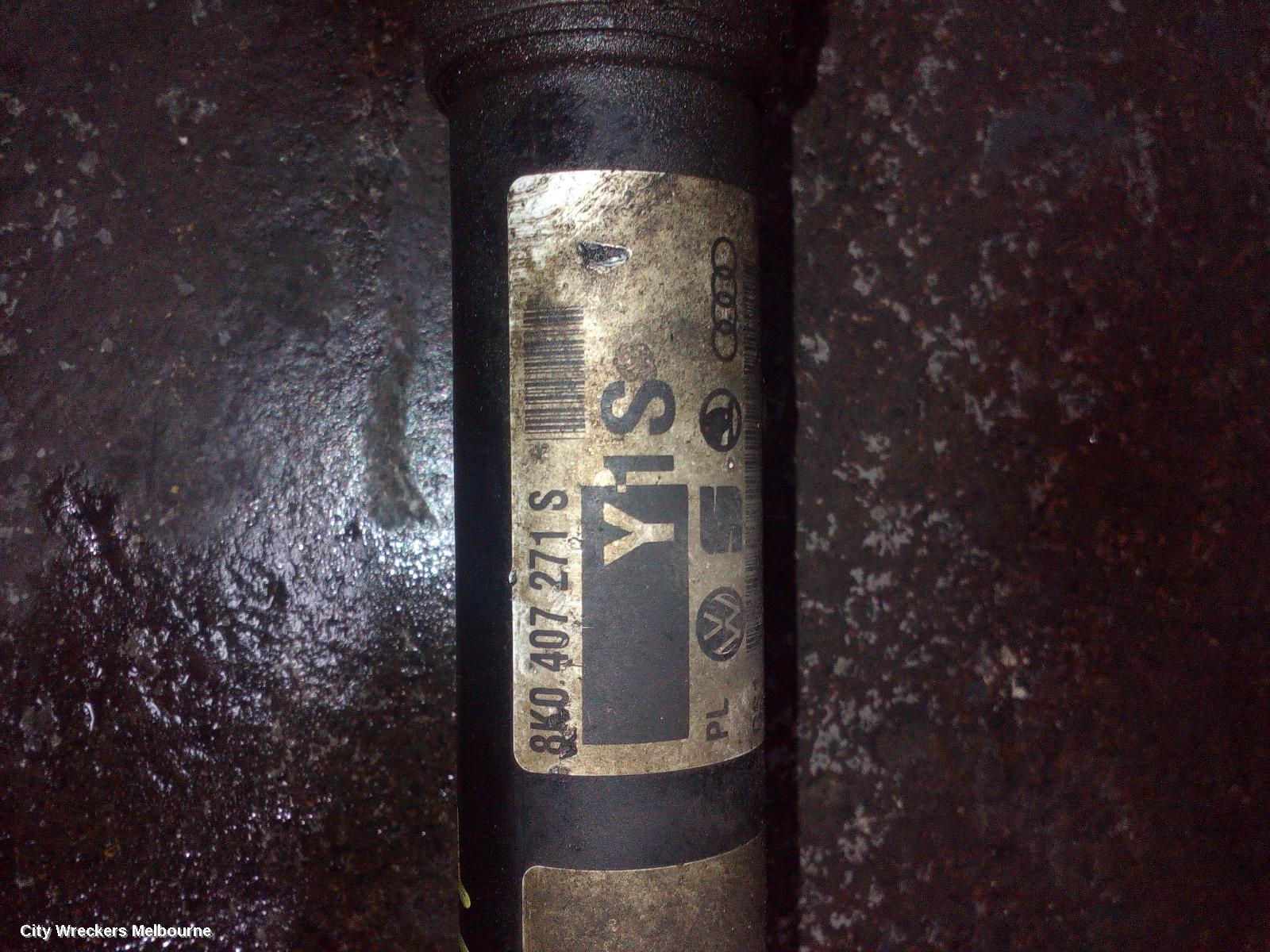 AUDI A4 LEFT DRIVESHAFT, FRONT, DIESEL, 2.7, B8 8K, 02/2008 - 06/2012