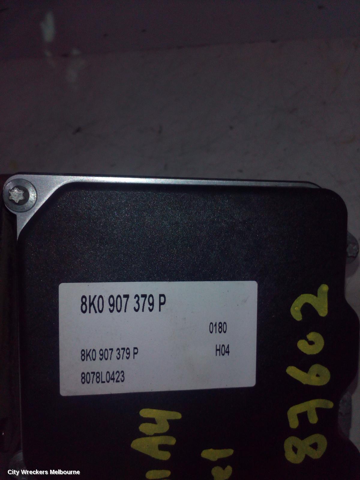 AUDI A4 ABS PUMP/MODULATOR, B8 8K, P/N 8K0907379AA, 02/2008 - 09/2015