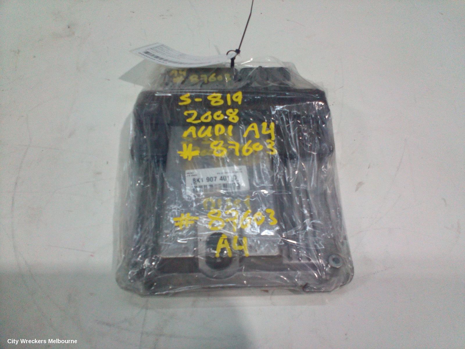 AUDI A4 ECU, ENGINE ECU, 2.7, DIESEL, ECU ONLY, P/N 8K1907401D, B8 8K, 02/2008 - 06/2012