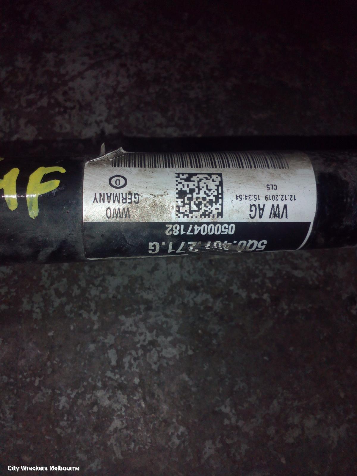 VOLKSWAGEN GOLF LEFT DRIVESHAFT, FRONT, AUTO T/M, PETROL, 1.4, GEN 7, 03/2017 - 08/2020