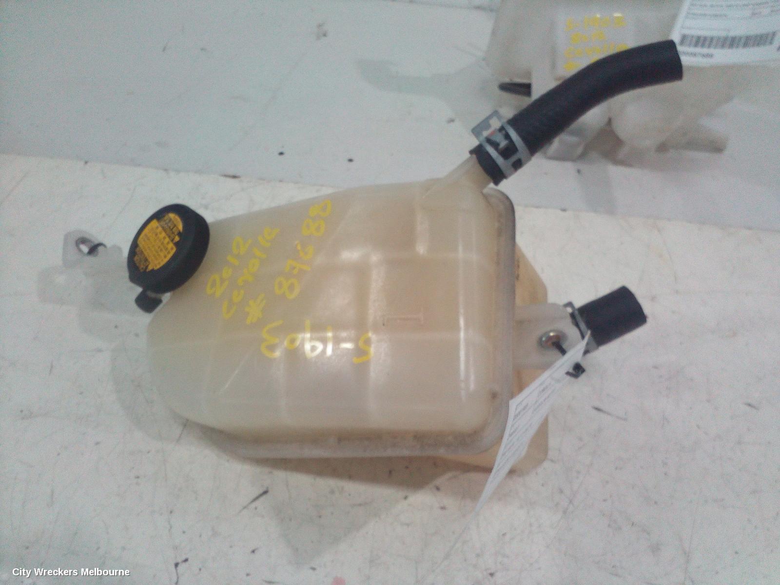 TOYOTA COROLLA OVERFLOW BOTTLE, ZRE182R, 10/2012 - 06/2018