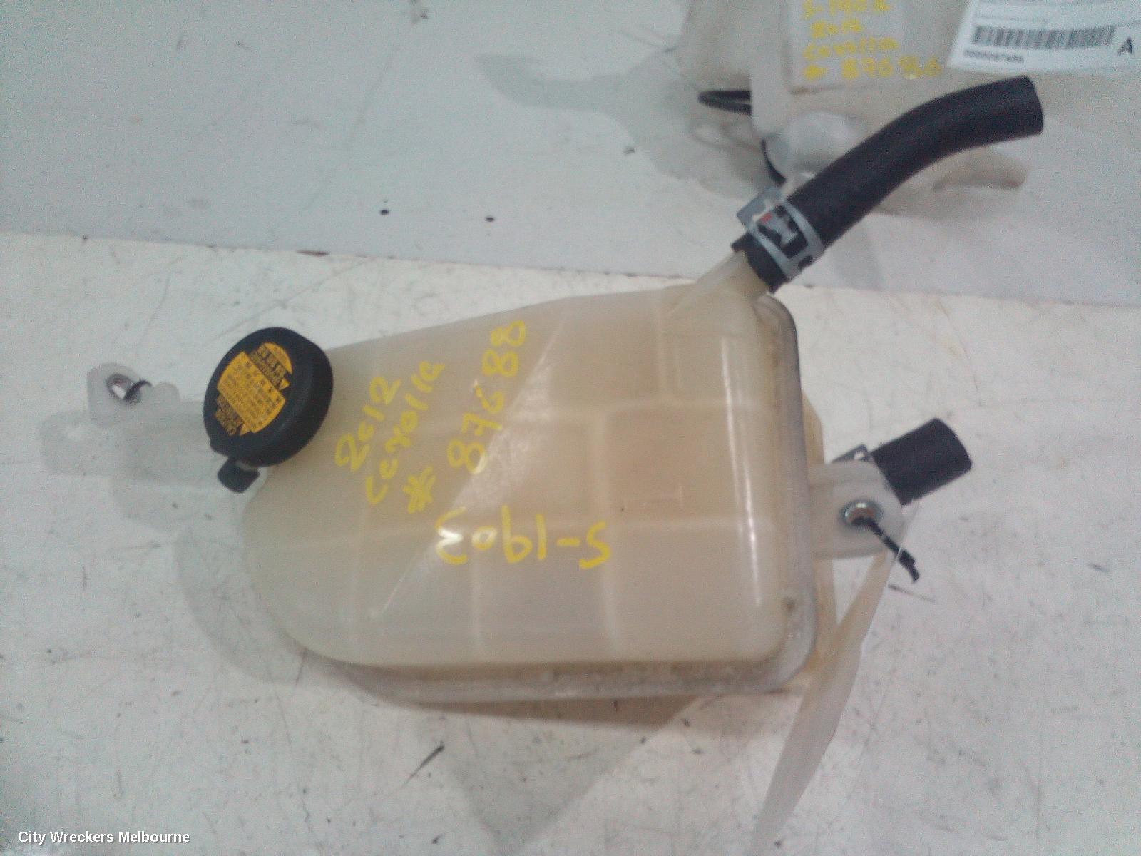 TOYOTA COROLLA OVERFLOW BOTTLE, ZRE182R, 10/2012 - 06/2018