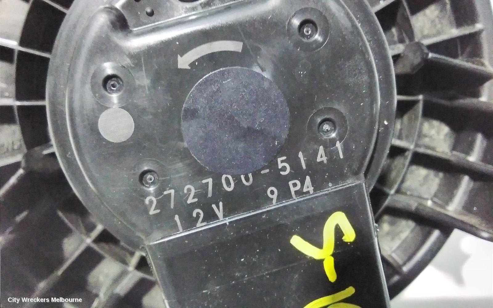 TOYOTA COROLLA HEATER FAN MOTOR, ZRE182R, 10/2012 - 06/2018