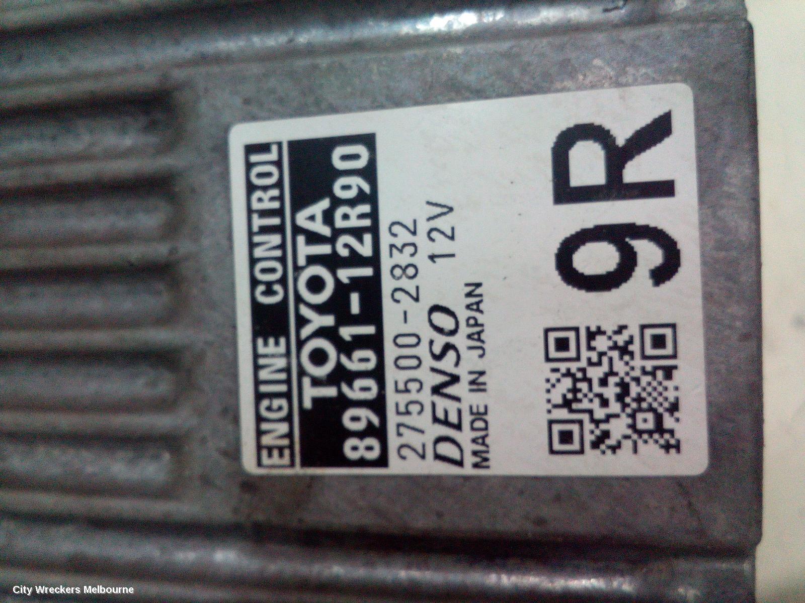 TOYOTA COROLLA ECU, ENGINE ECU, AUTO T/M, ECU ONLY, ZRE182R, 10/2012 - 06/2018