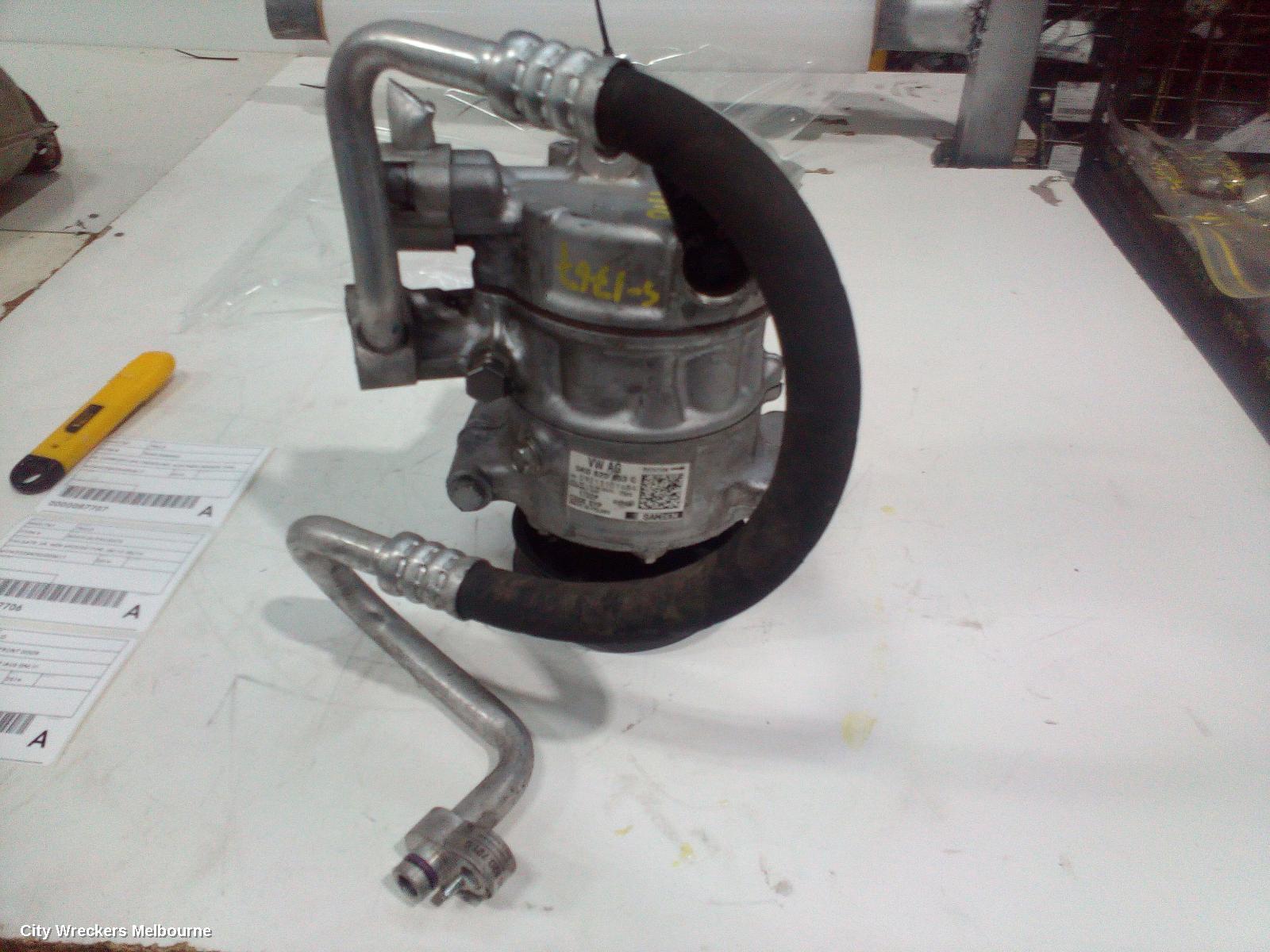 VOLKSWAGEN POLO A/C COMPRESSOR, 6R, 1.2, PETROL, TURBO, 05/2010 - 05/2014