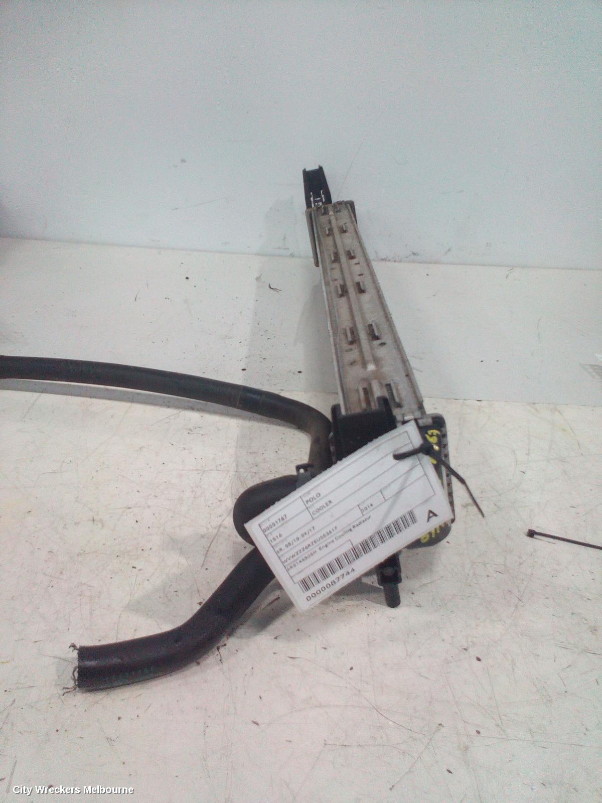 VOLKSWAGEN POLO COOLER, 6R, 05/2010 - 09/2017