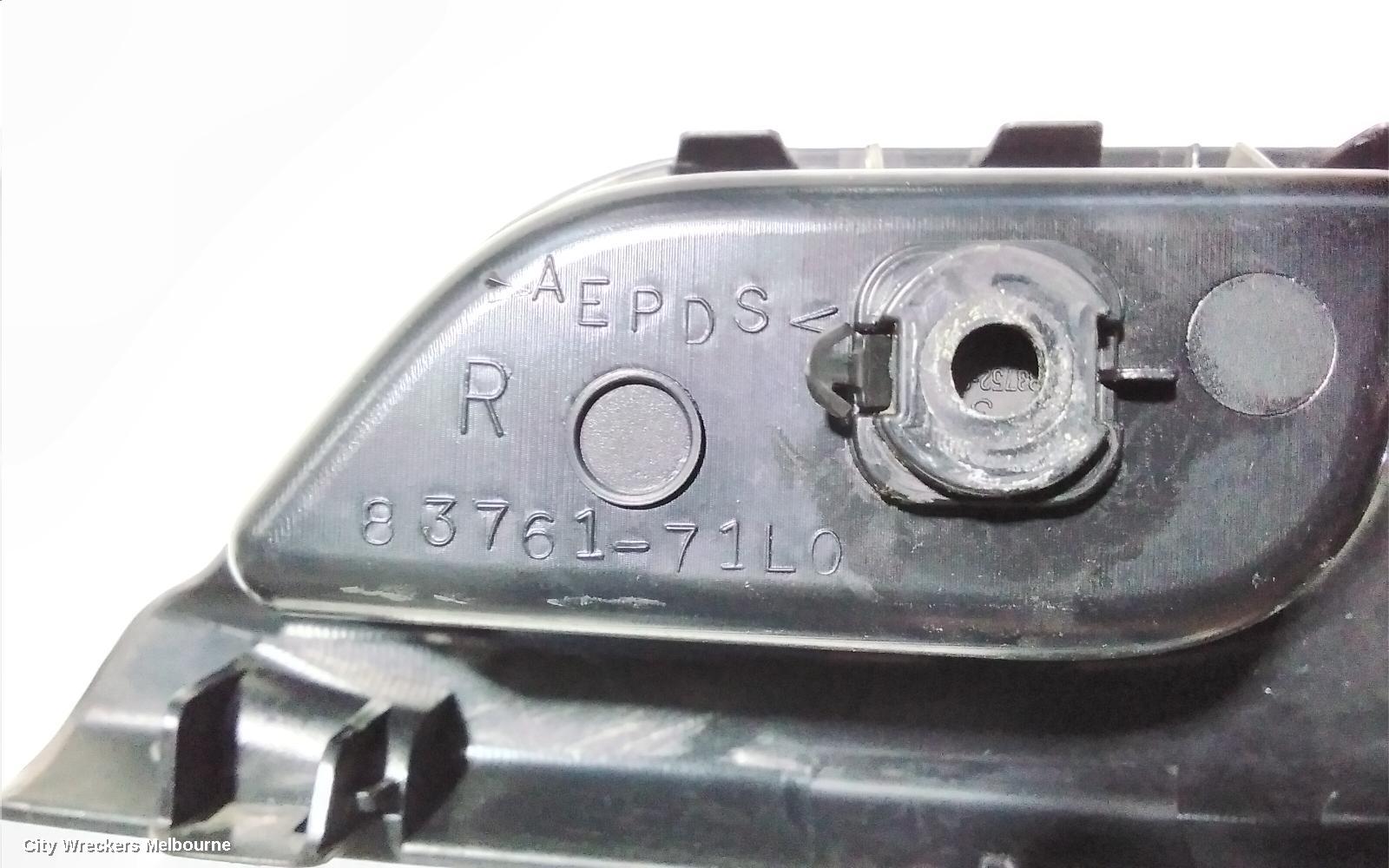 SUZUKI SWIFT PWR DR WIND SWITCH, RH FRONT (MASTER SWITCH), FZ, 08/2010 - 03/2017