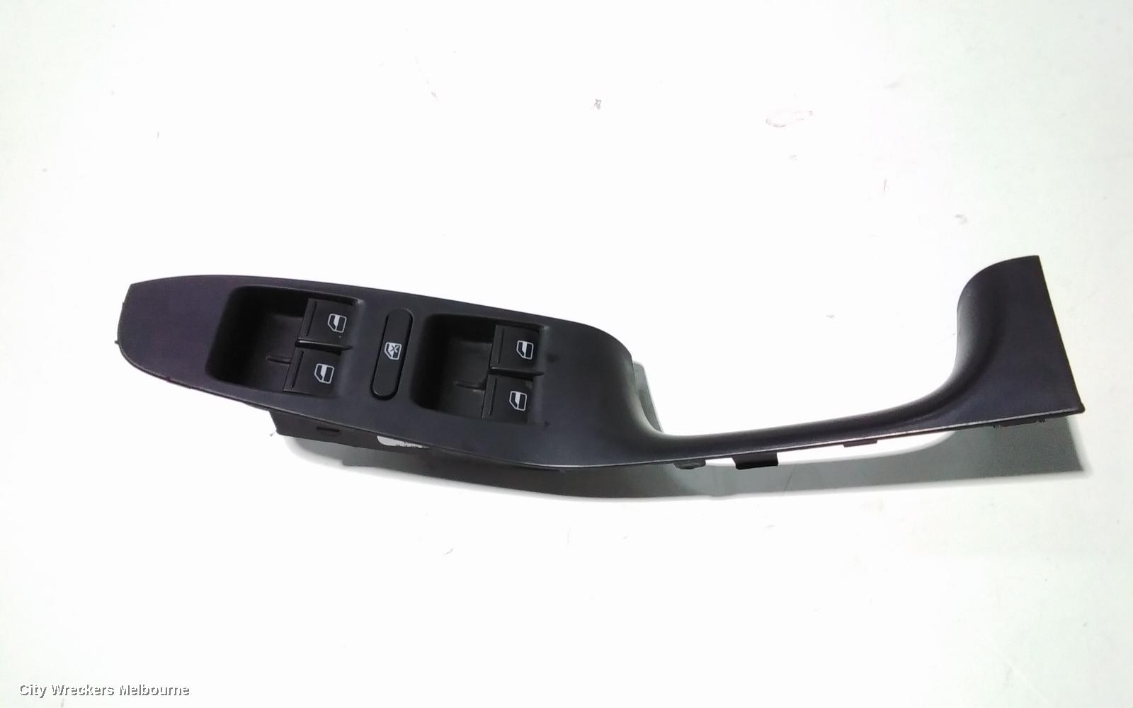 VOLKSWAGEN TIGUAN PWR DR WIND SWITCH, RH FRONT (MASTER SWITCH), W/O CHROME ON SWITCHES TYPE, 5N, 05/2008 - 08/2016