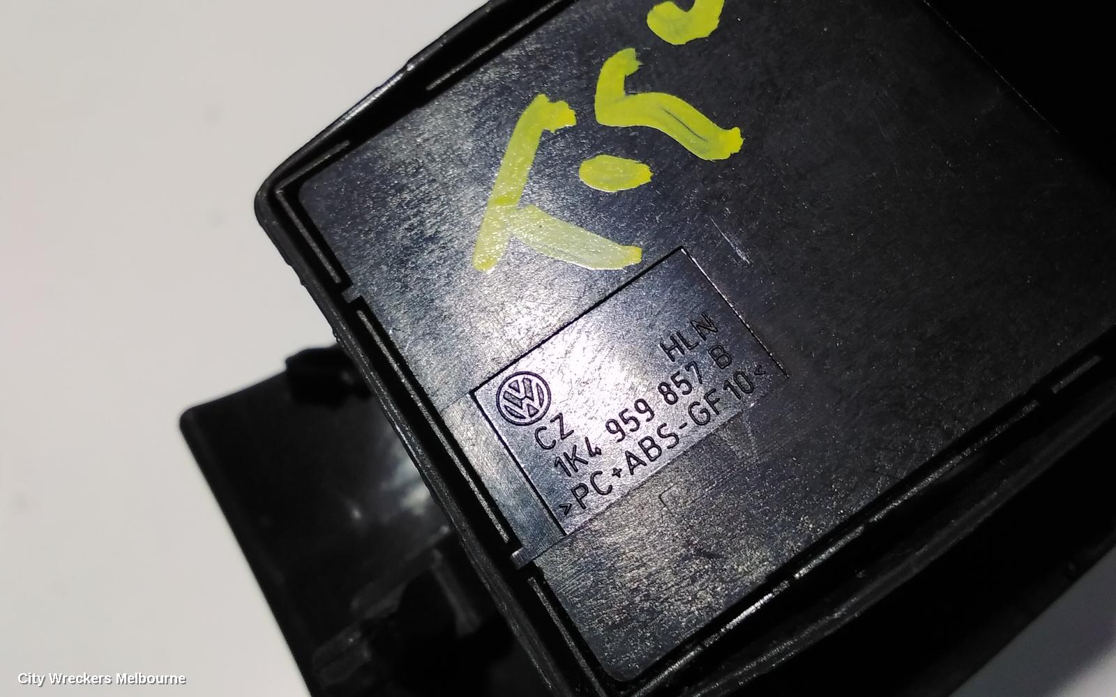 VOLKSWAGEN TIGUAN PWR DR WIND SWITCH, RH FRONT (MASTER SWITCH), W/O CHROME ON SWITCHES TYPE, 5N, 05/2008 - 08/2016