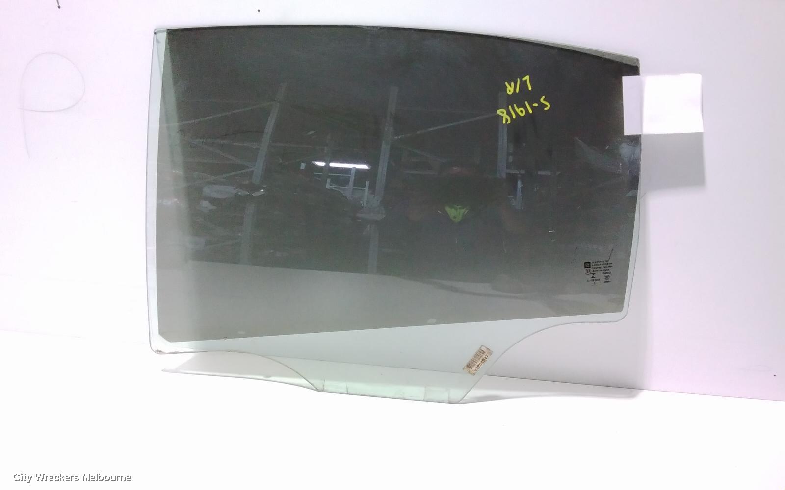 HOLDEN COMMODORE LEFT REAR DOOR WINDOW, VF, SEDAN, 05/2013 - 12/2017