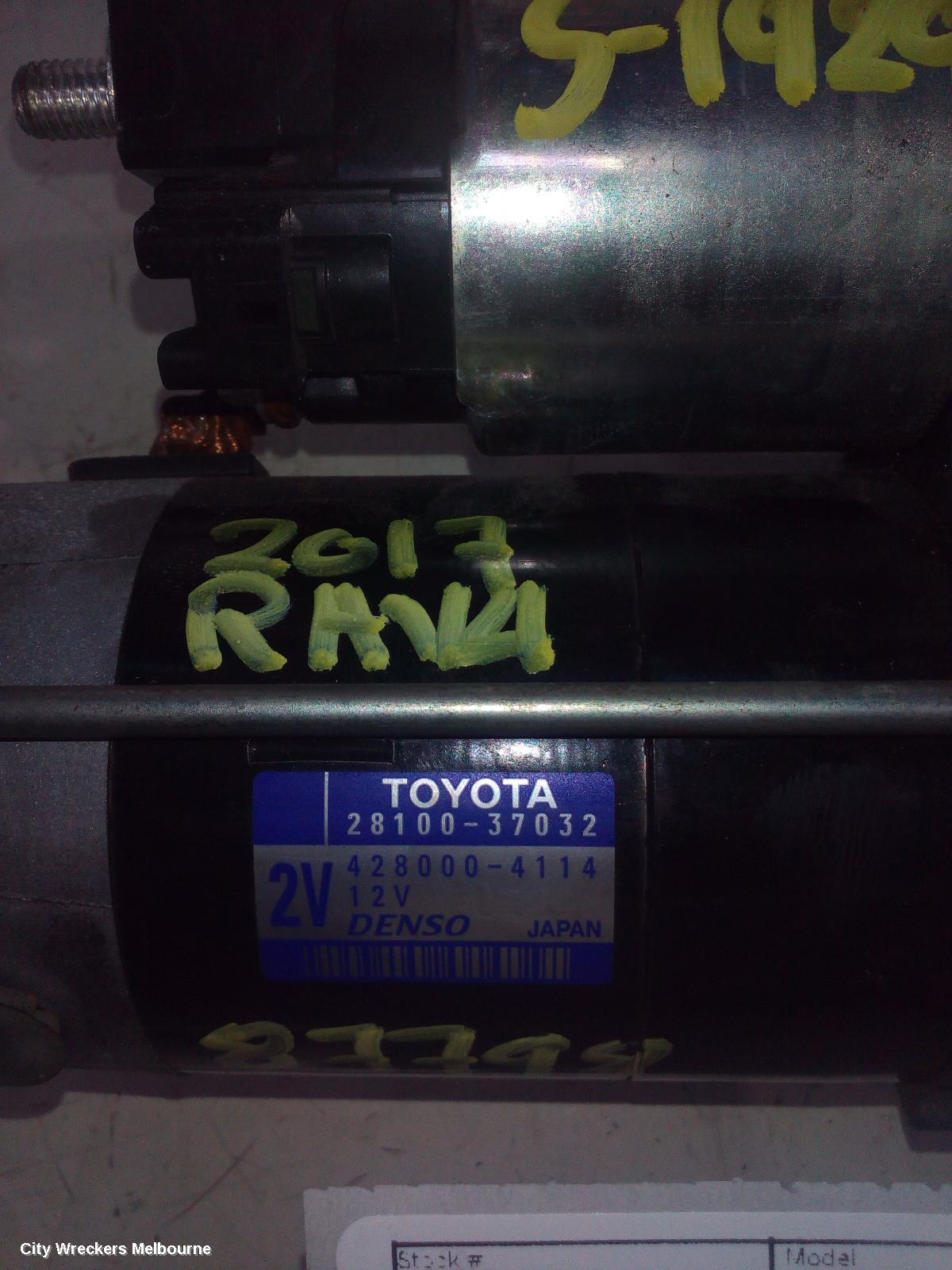 TOYOTA RAV4 STARTER, PETROL, 2.0, 3ZR-FE, ZSA42R, 12/2012 - 11/2018