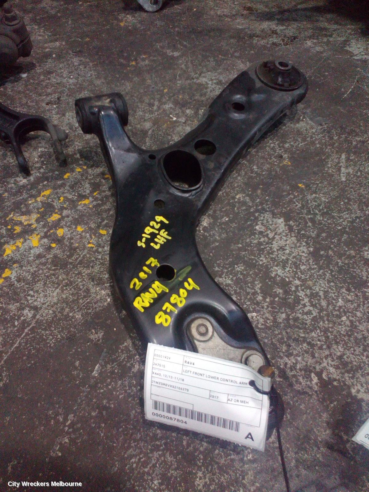 TOYOTA RAV4 LEFT FRONT LOWER CONTROL ARM, XA40, 12/2012 - 11/2018