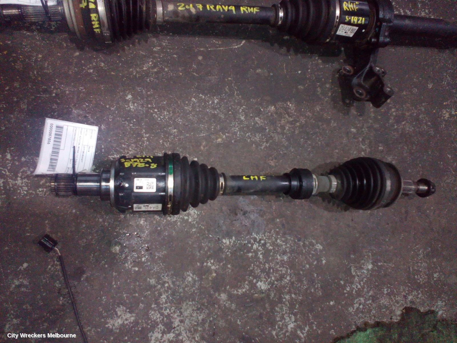 TOYOTA RAV4 LEFT DRIVESHAFT, FRONT, AUTO T/M, PETROL, 2.0, ZSA42R, 12/2012 - 11/2018
