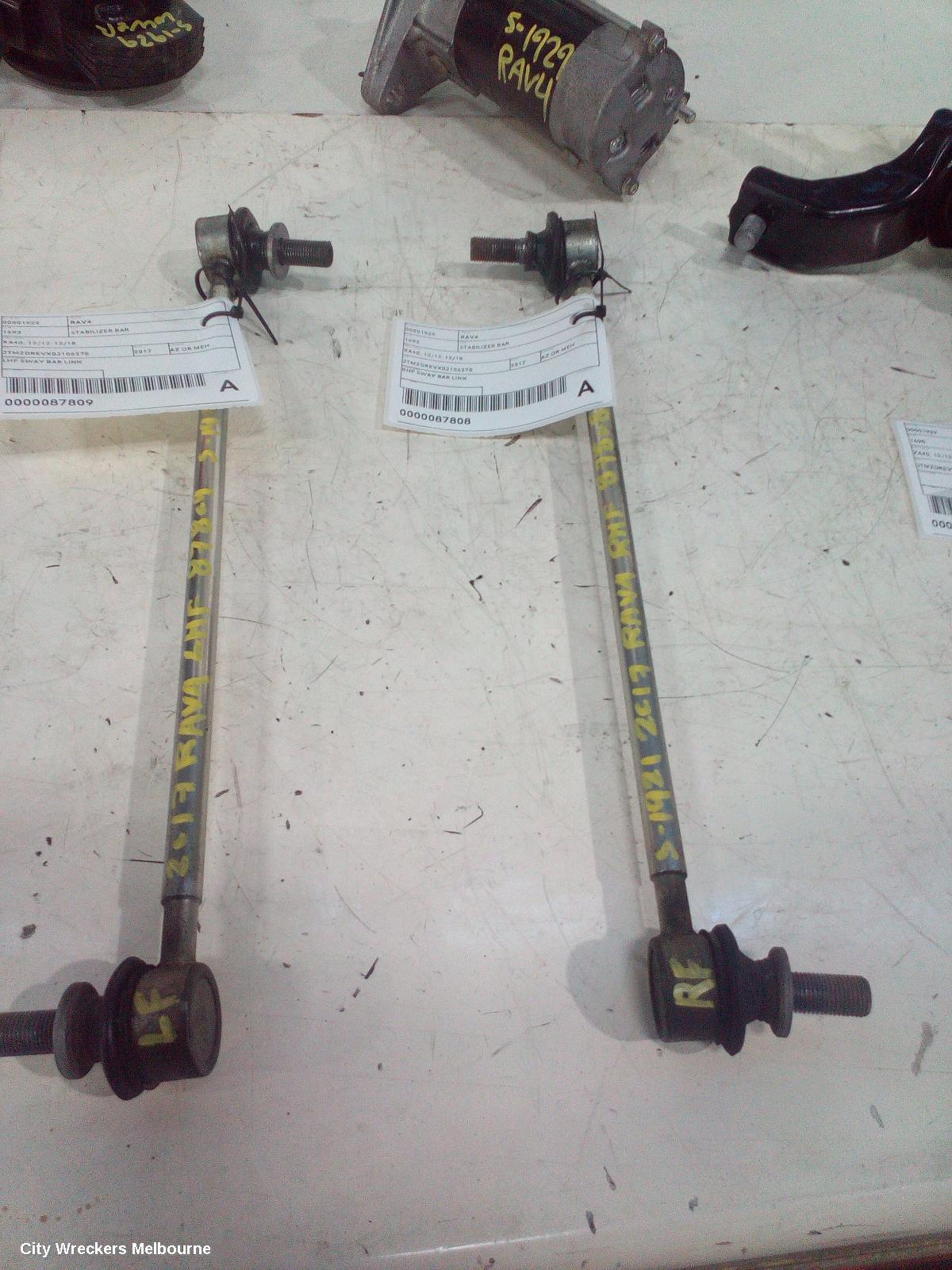 TOYOTA RAV4 STABILISER BAR, XA40, 12/2012 - 12/2018