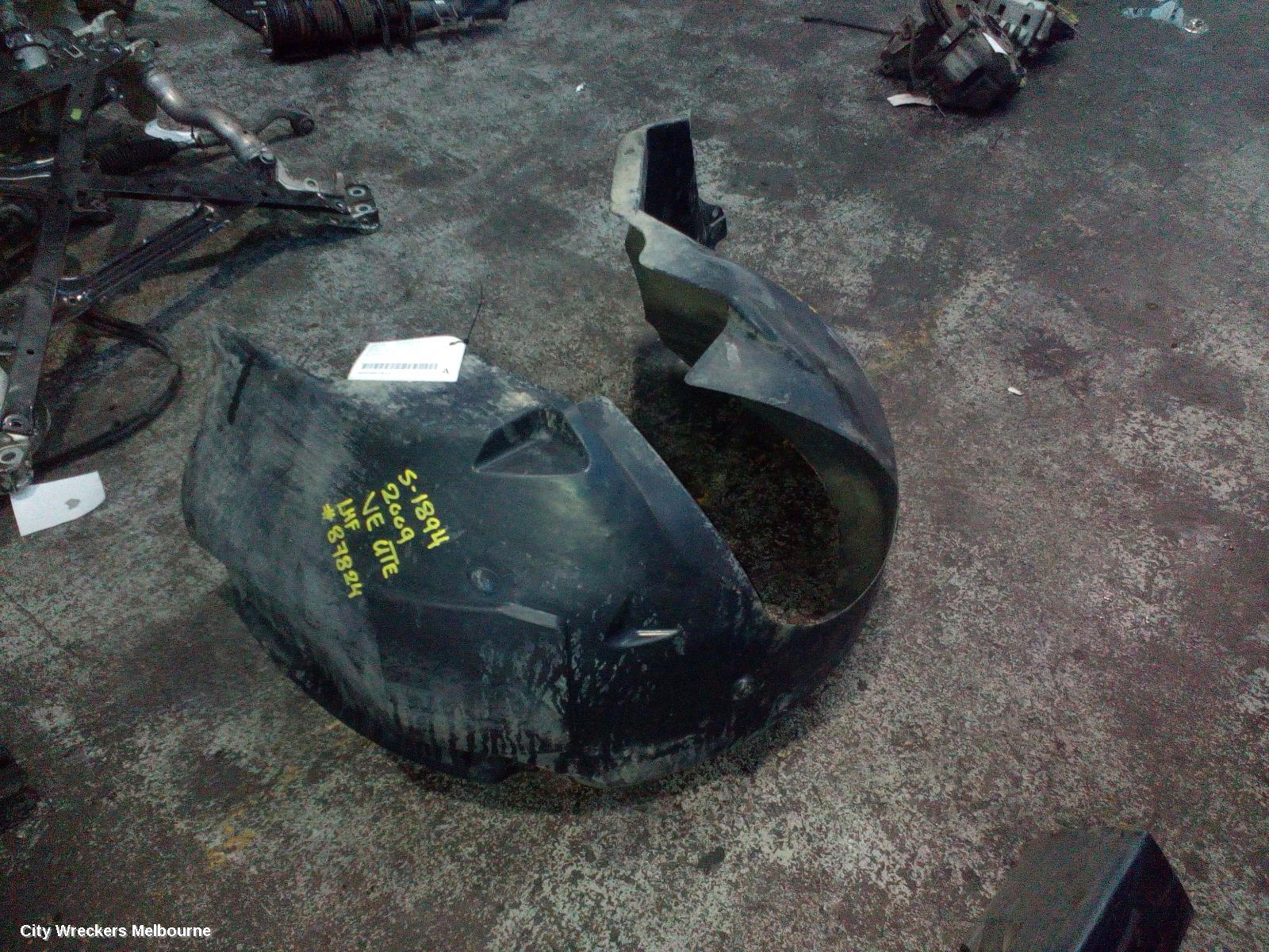 HOLDEN COMMODORE LEFT GUARD LINER, VE, FRONT, 08/2006 - 04/2013