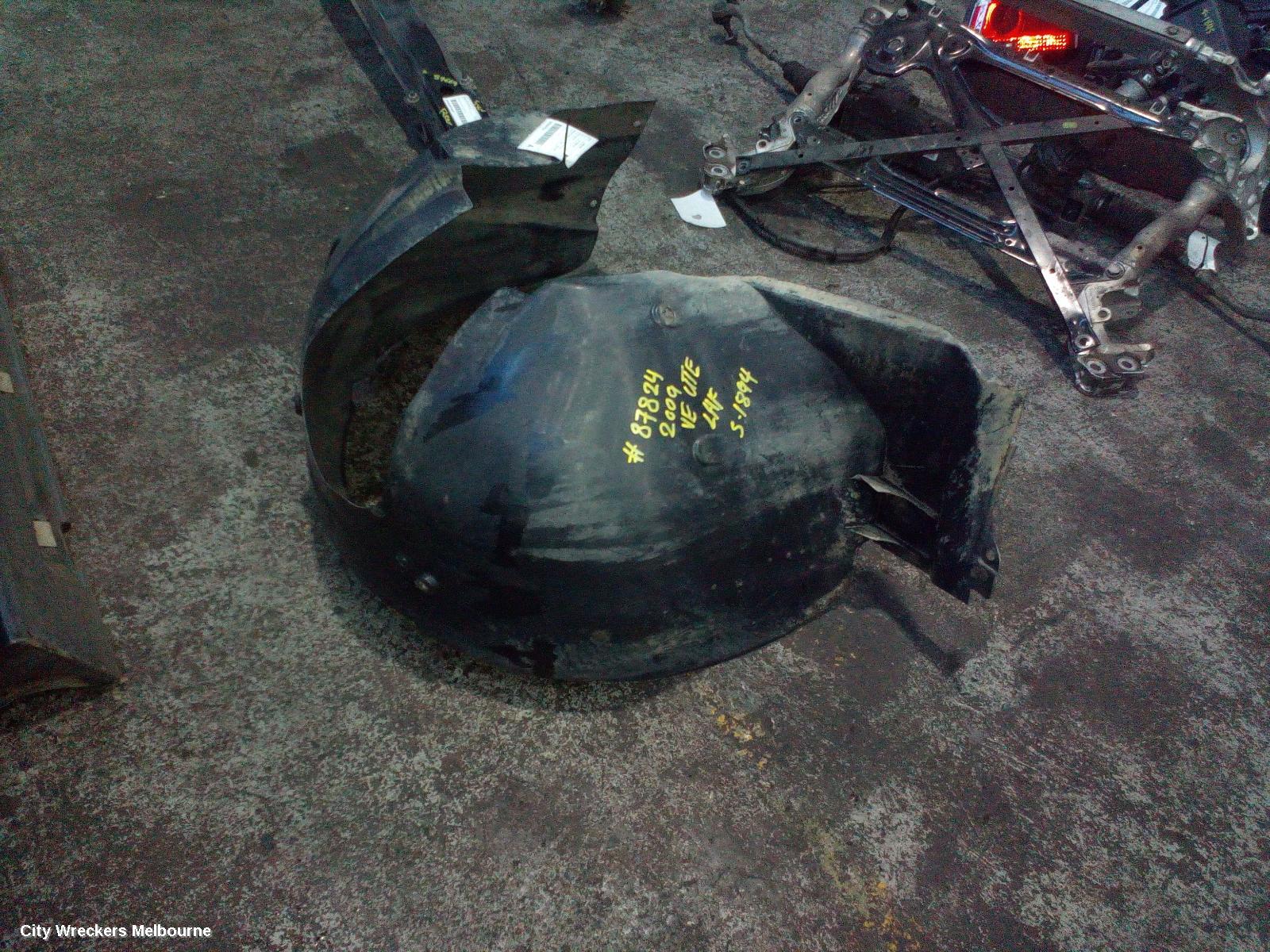 HOLDEN COMMODORE LEFT GUARD LINER, VE, FRONT, 08/2006 - 04/2013