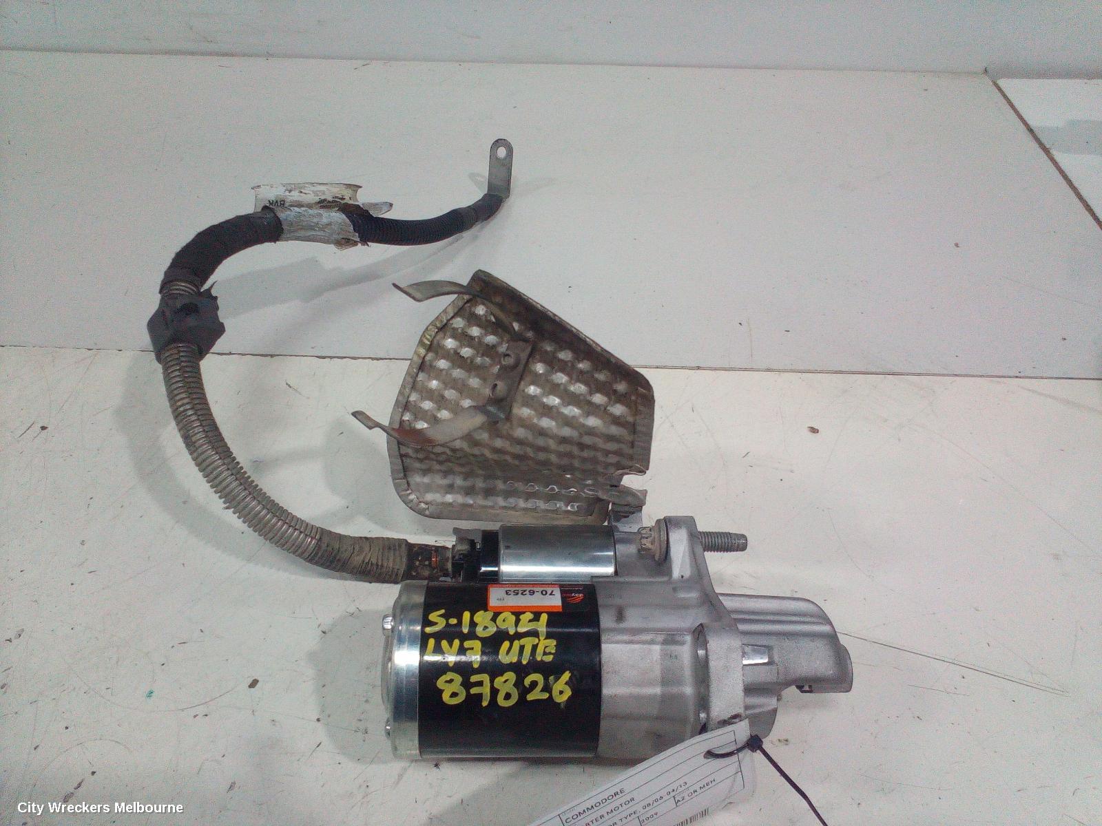 HOLDEN COMMODORE STARTER, 3.6, VE, ROUND CONNECTOR TYPE, 08/2006 - 04/2013
