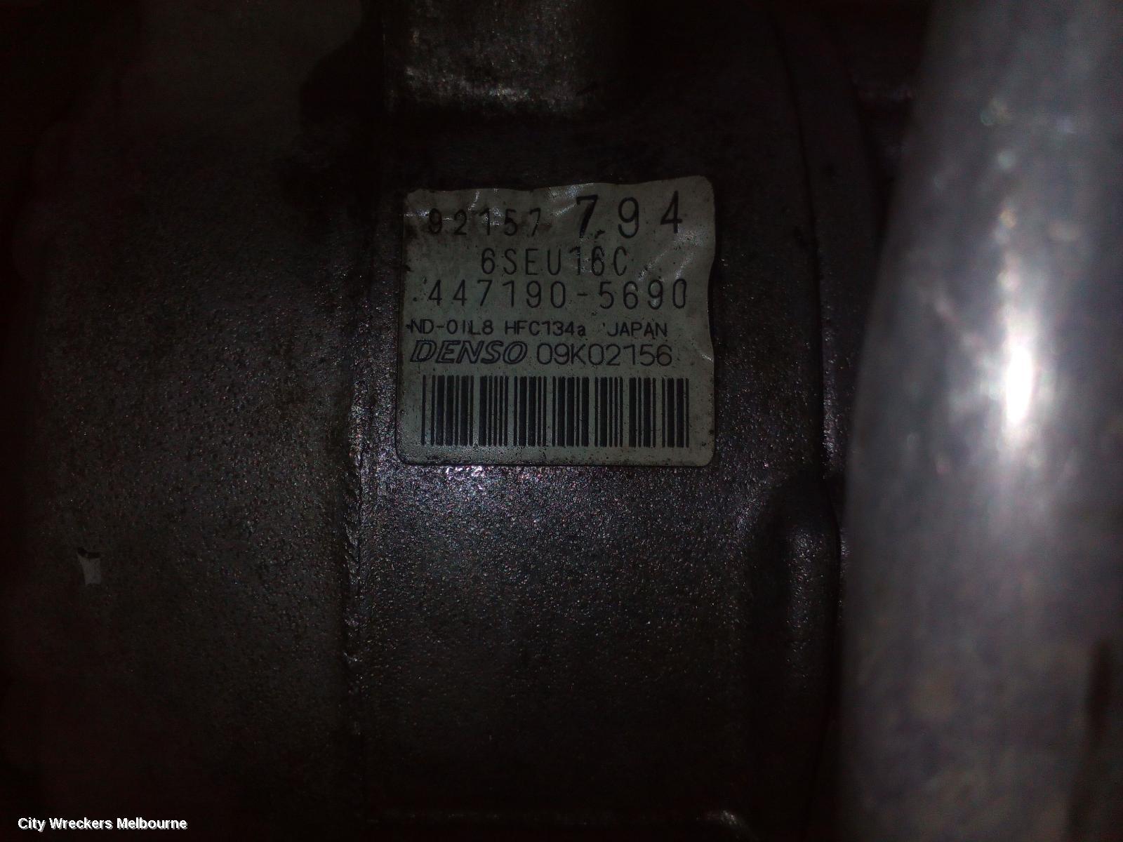 HOLDEN COMMODORE A/C COMPRESSOR, VE, 3.0/3.6, 6SBU16C, 2 PLUG TYPE, 09/2006 - 05/2013