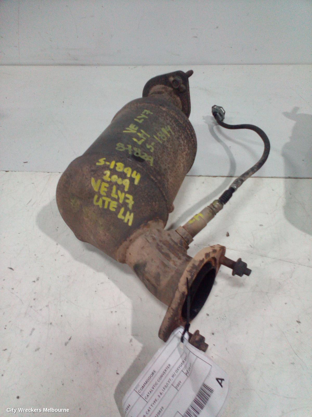 HOLDEN COMMODORE CATALYTIC CONVERTER, UNDER CAR-CAT TYPE, 3.6, LE0/LY7, W/ OXYGEN SENSOR TYPE, LH SIDE, VE, 08/2006 - 04/2013
