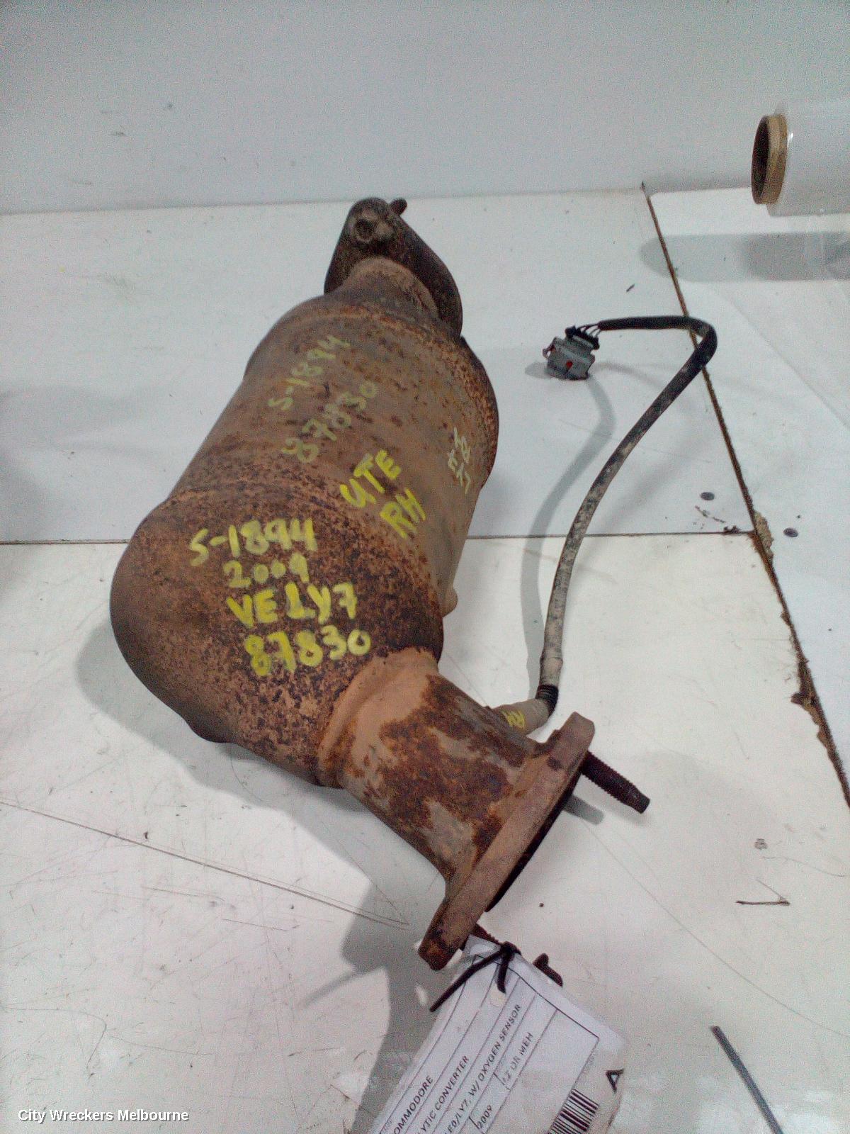 HOLDEN COMMODORE CATALYTIC CONVERTER, UNDER CAR-CAT TYPE, 3.6, LE0/LY7, W/ OXYGEN SENSOR TYPE, RH SIDE, VE, 08/2006 - 04/2013