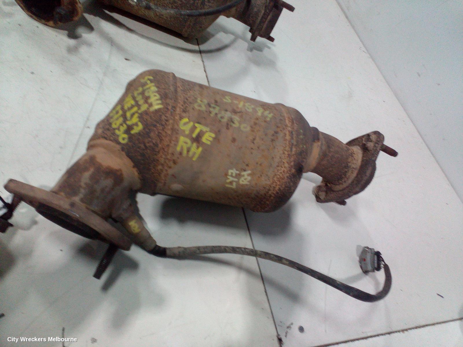 HOLDEN COMMODORE CATALYTIC CONVERTER, UNDER CAR-CAT TYPE, 3.6, LE0/LY7, W/ OXYGEN SENSOR TYPE, RH SIDE, VE, 08/2006 - 04/2013