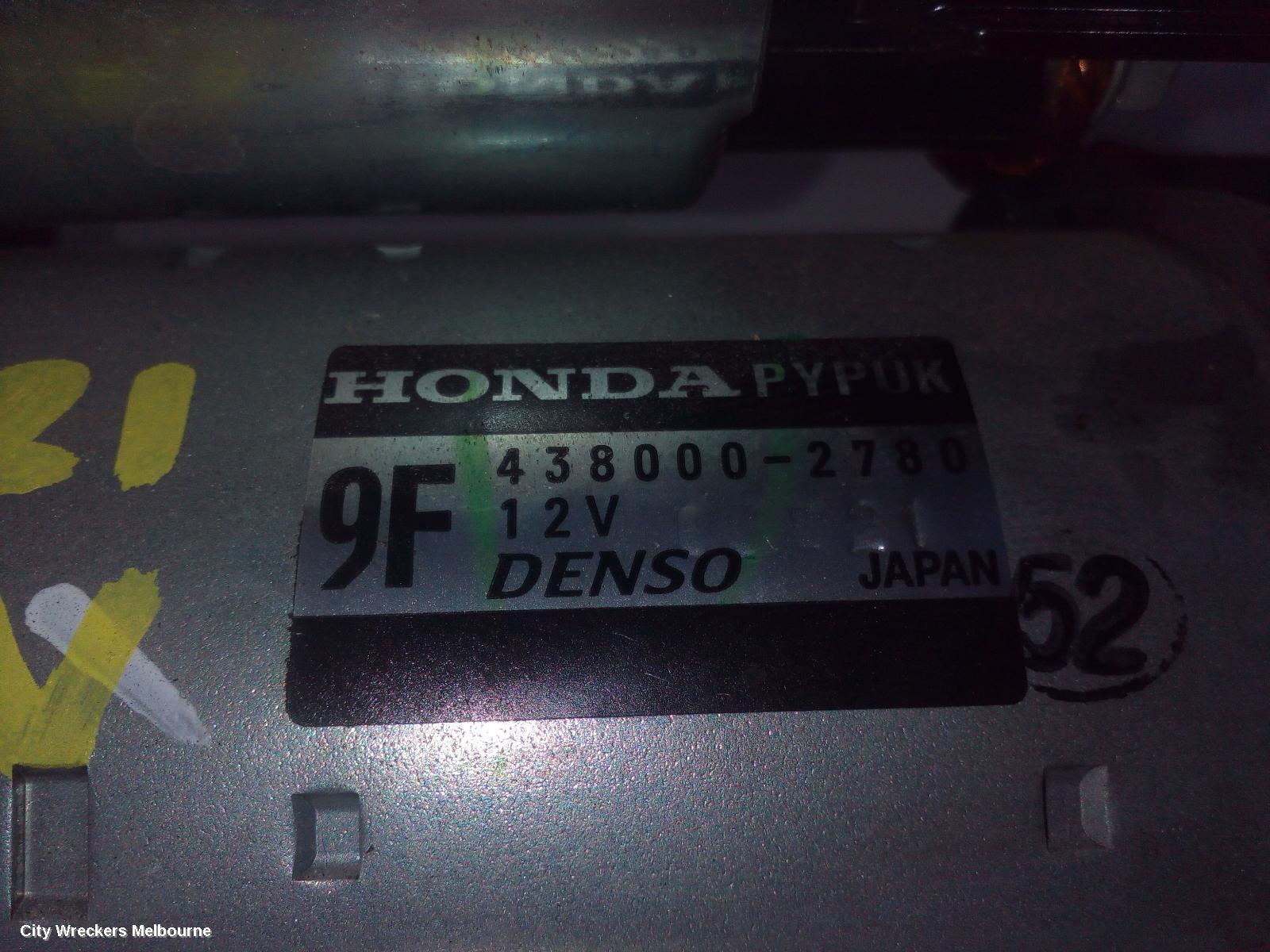 HONDA CRV STARTER, PETROL, 1.5, TURBO, RW, 05/2017 - 08/2023