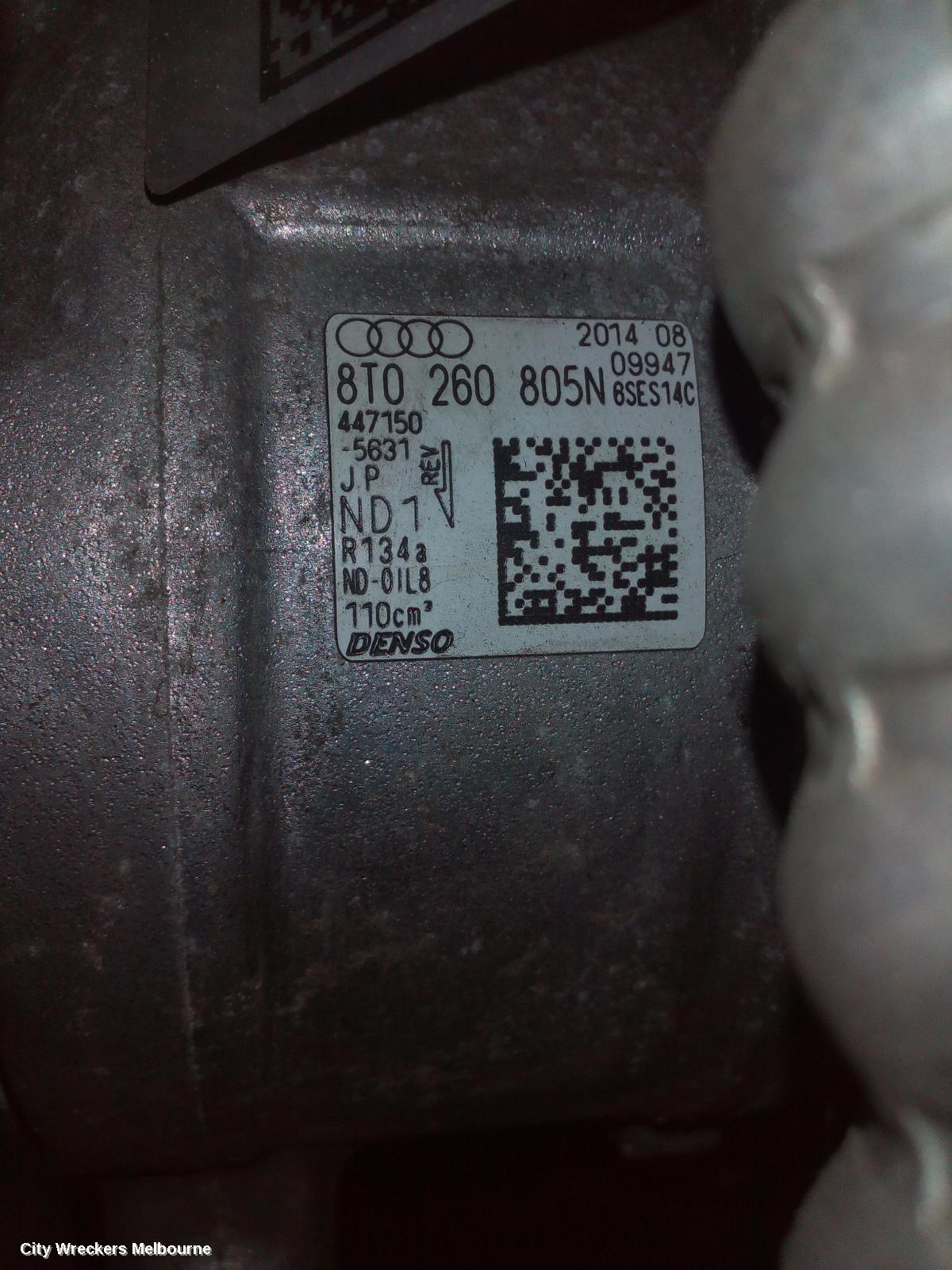 AUDI A5 A/C COMPRESSOR, 8T, 1.8, PETROL, 10/2011 - 11/2016
