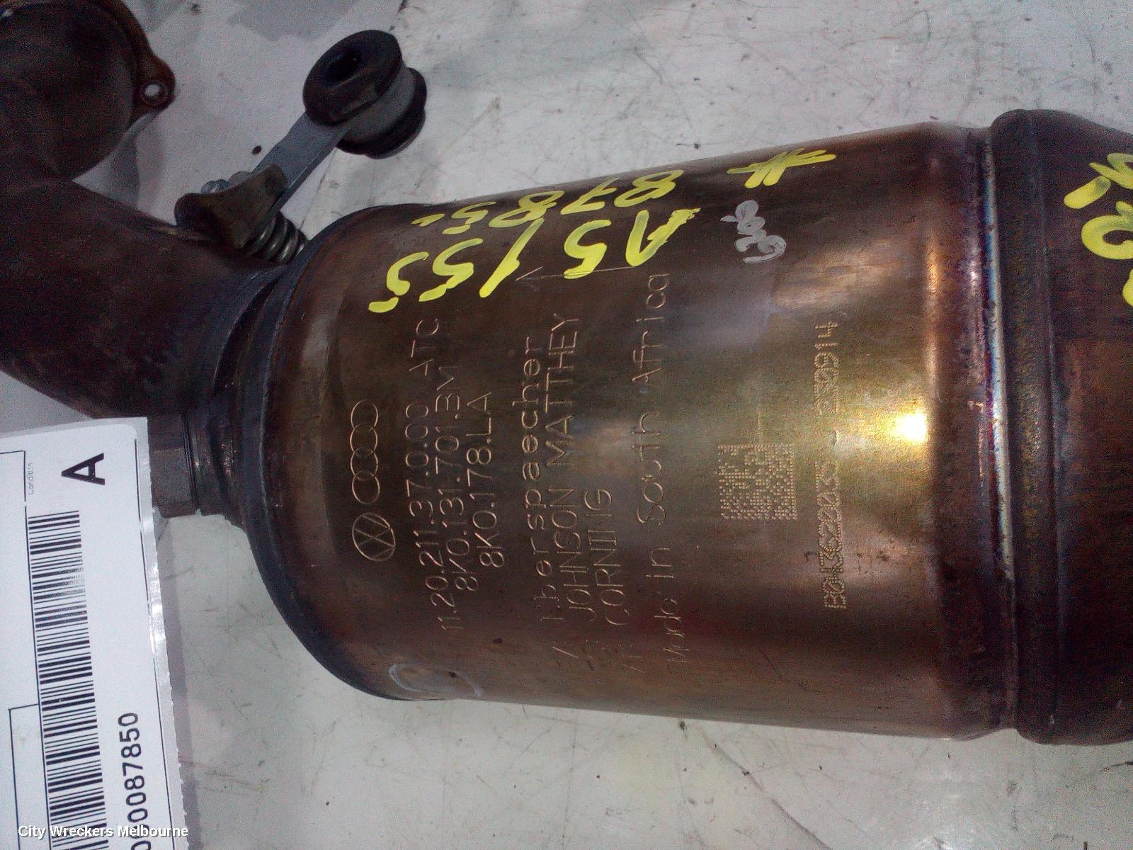 AUDI A5 CATALYTIC CONVERTER, UNDER CAR-CAT TYPE, 1.8, PETROL, CJEB/CJEE CODE, 8T, 10/2011 - 11/2016